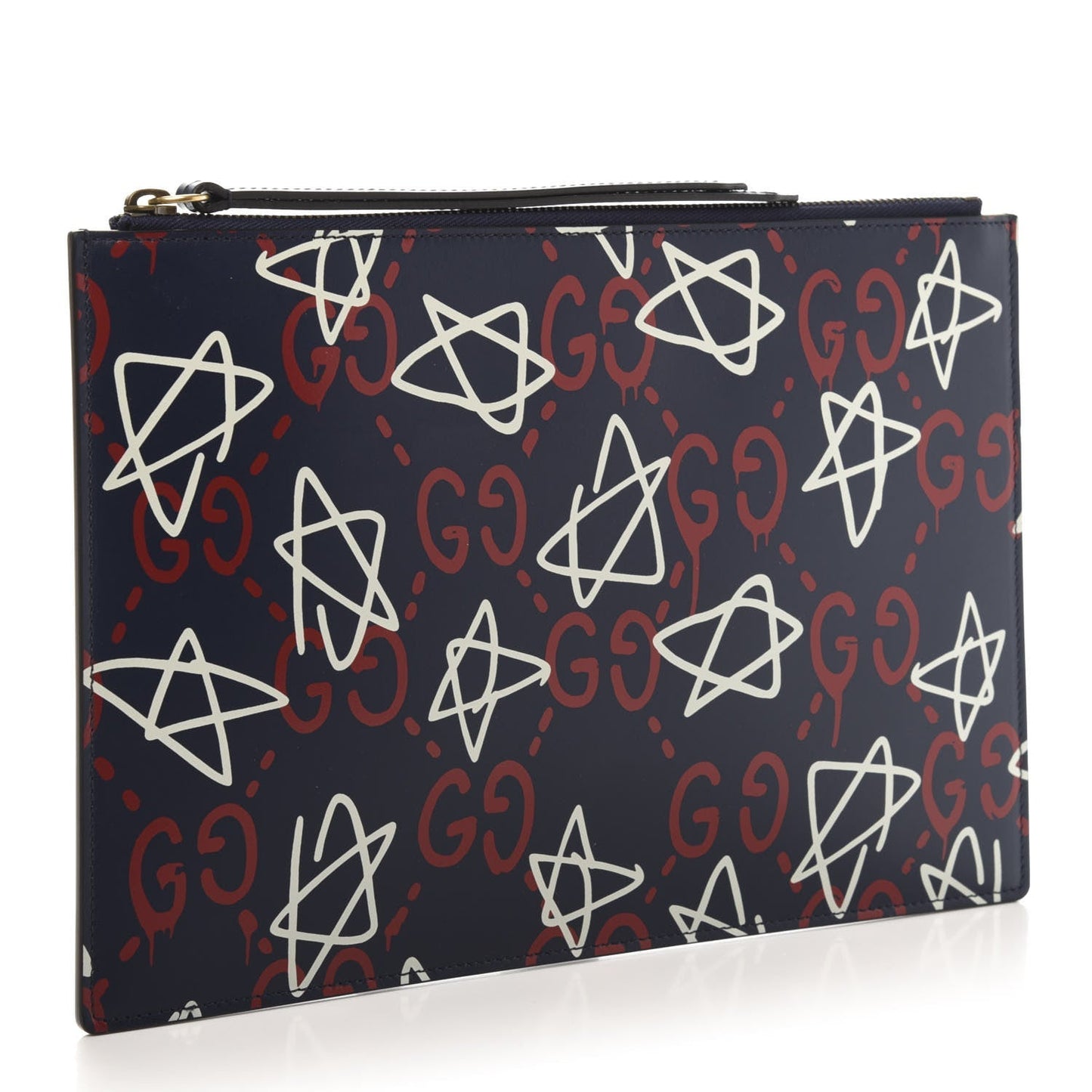 Gucci GucciGhost Graffiti Print Pouch Travel Bag