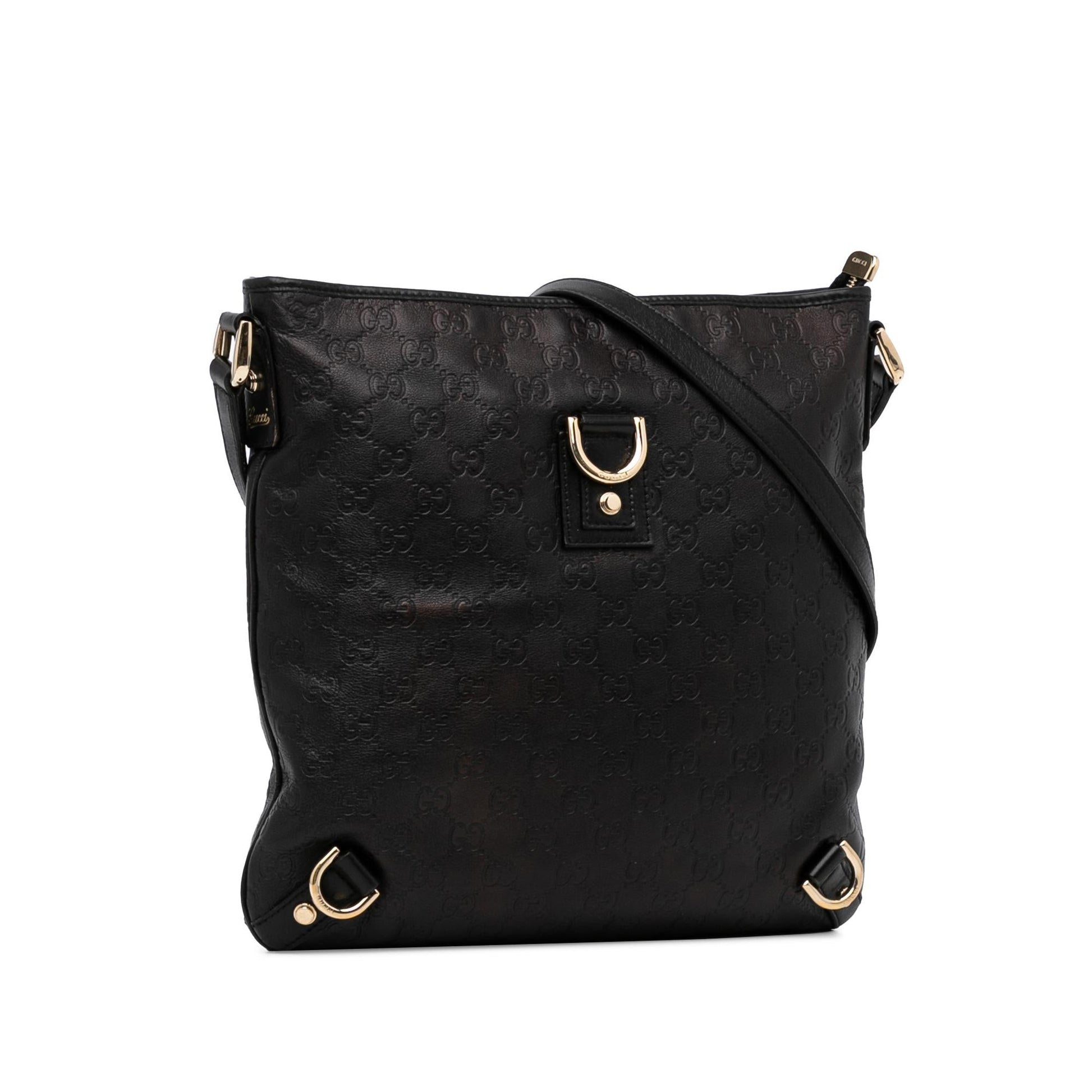 Gucci Guccissima Abbey SHG-EG1Wwj Calf Black Crossbody Bag