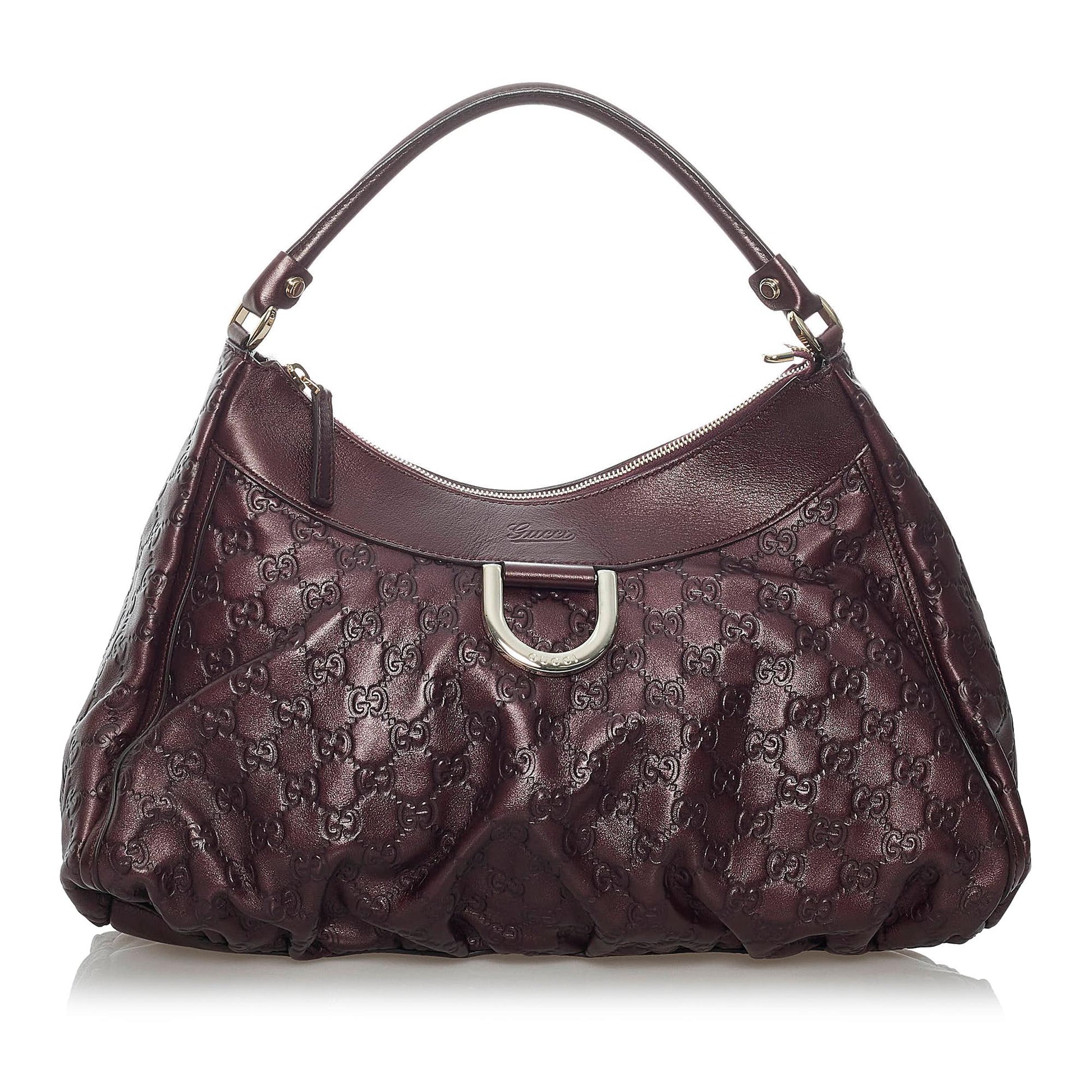 Gucci Guccissima Abbey D-Ring Shoulder Bag (SHG-29816)