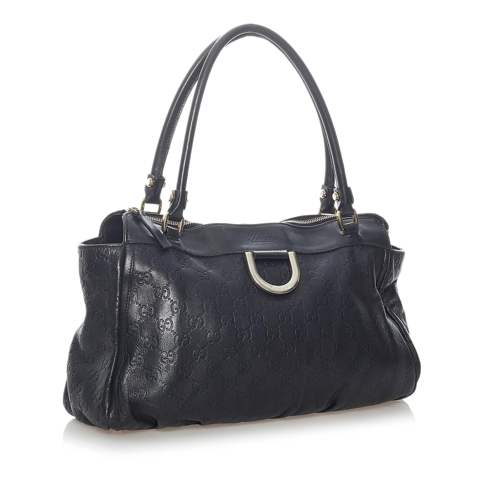 Gucci Guccissima Abbey D-Ring Shoulder Bag (SHG-30662)