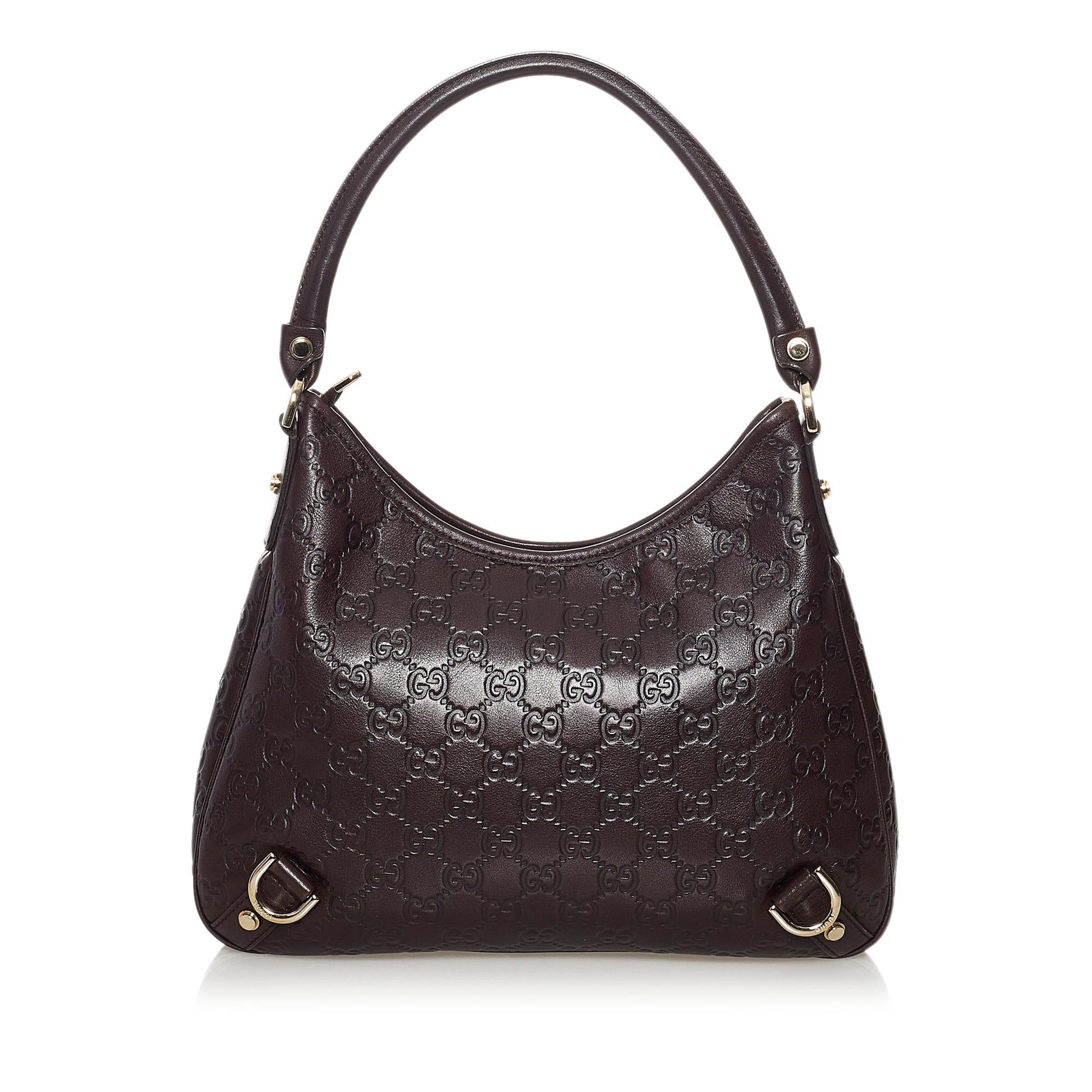 Gucci Guccissima Abbey SHG Calf Brown Shoulder Bag