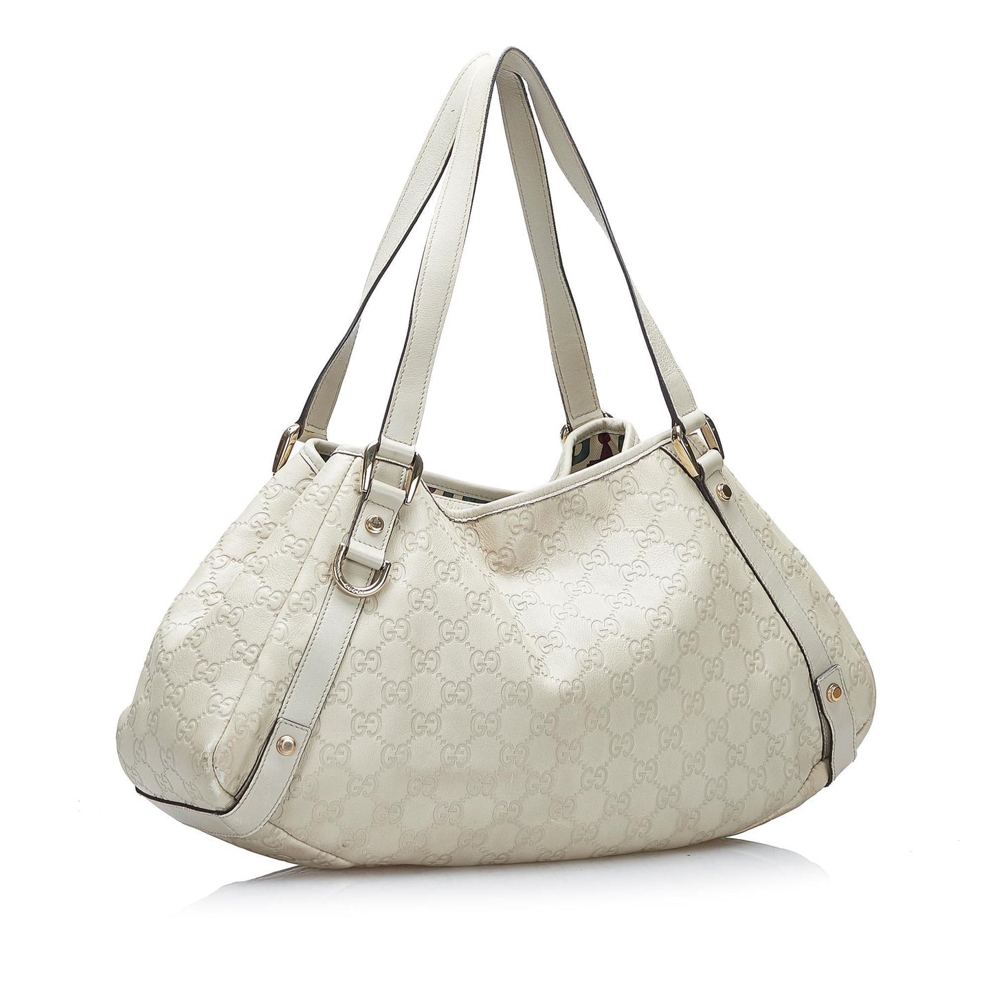 Gucci Guccissima Abbey SHG-lo5Mxl Calf White Shoulder Bag