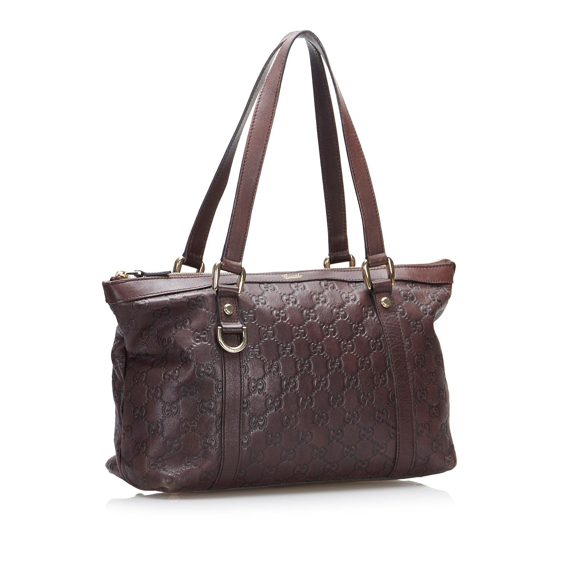 Gucci Guccissima Abbey SHG-oPyhkG Calf Brown Shoulder Bag