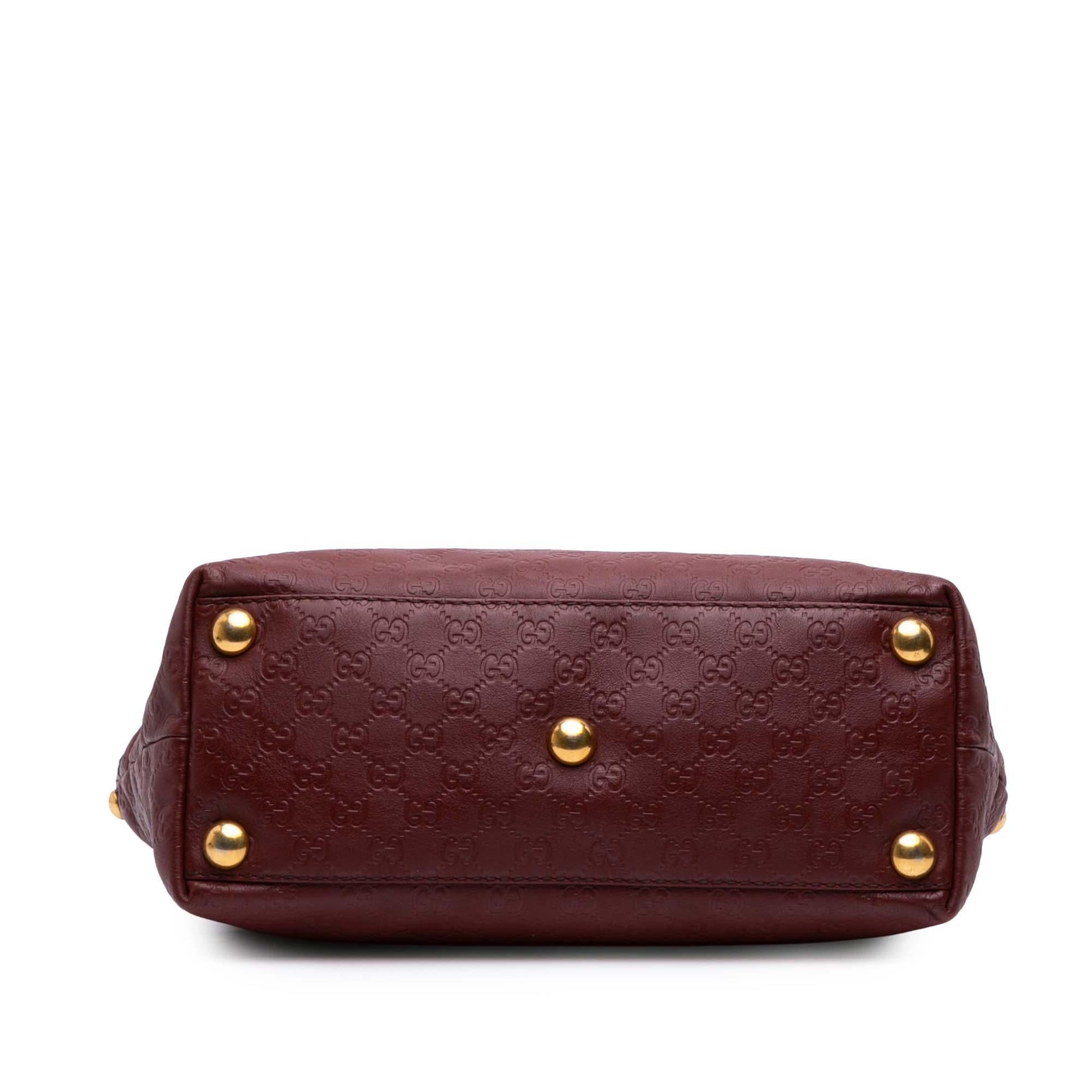 Gucci Guccissima Babouska Calf Red Tote Bag