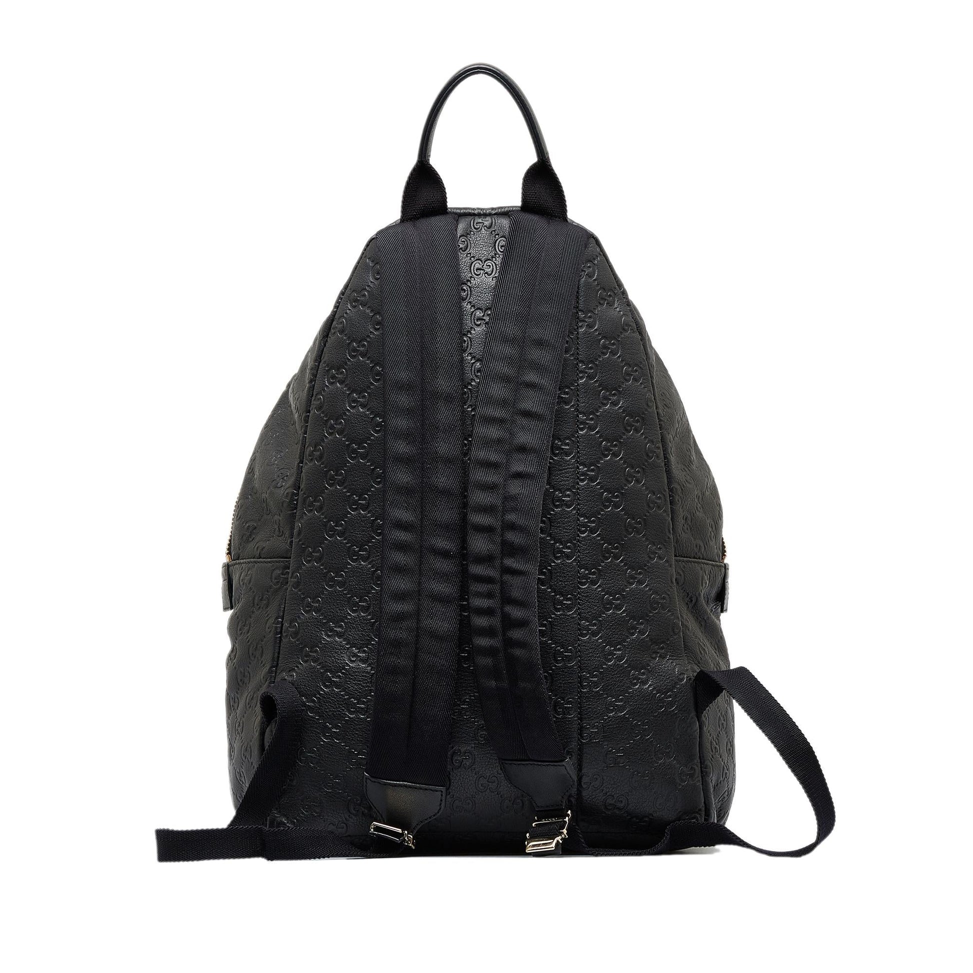Gucci Guccissima Backpack SHG-B6kq4e Calf Black