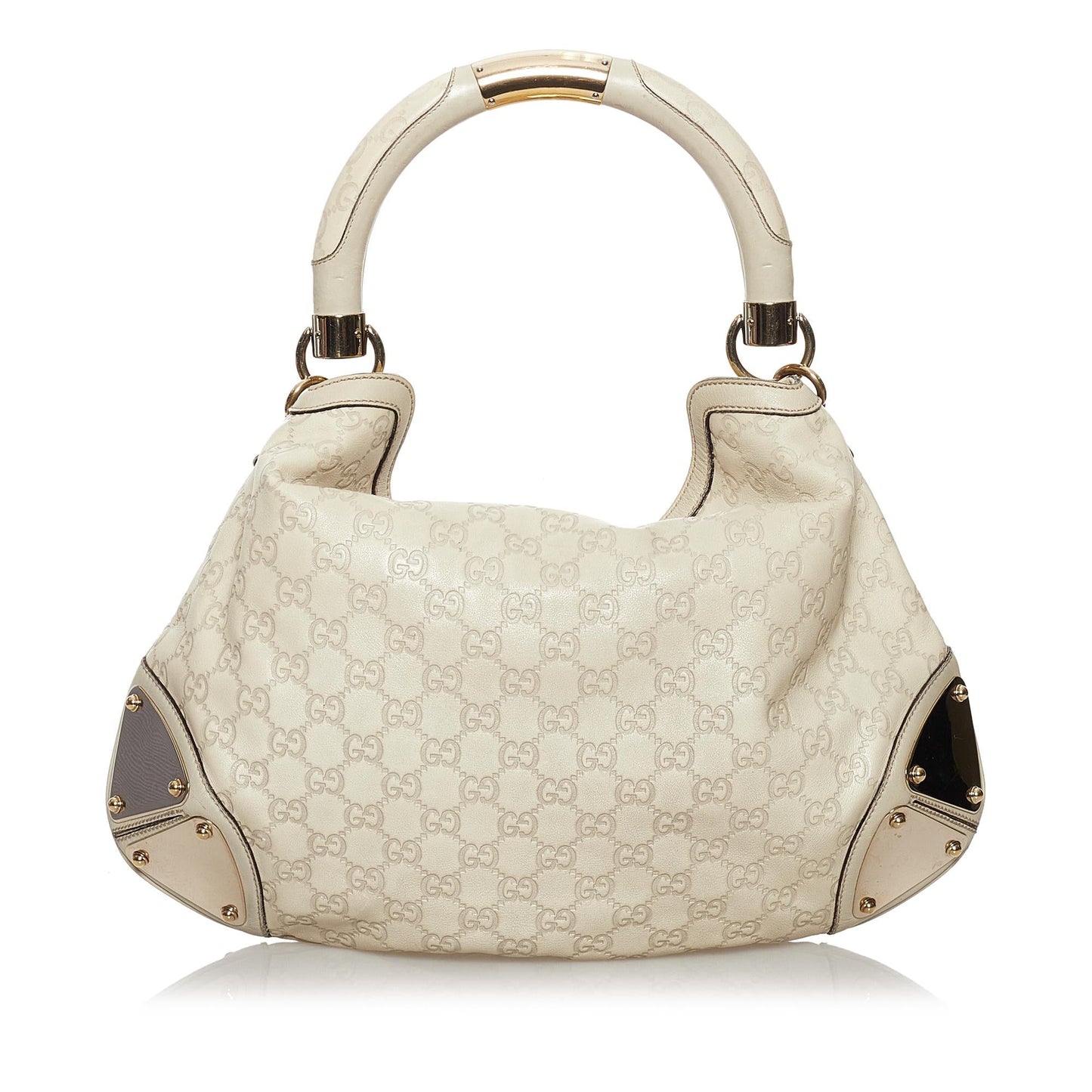 Gucci Guccissima Bamboo Indy SHG Calf Brown Satchel Bag