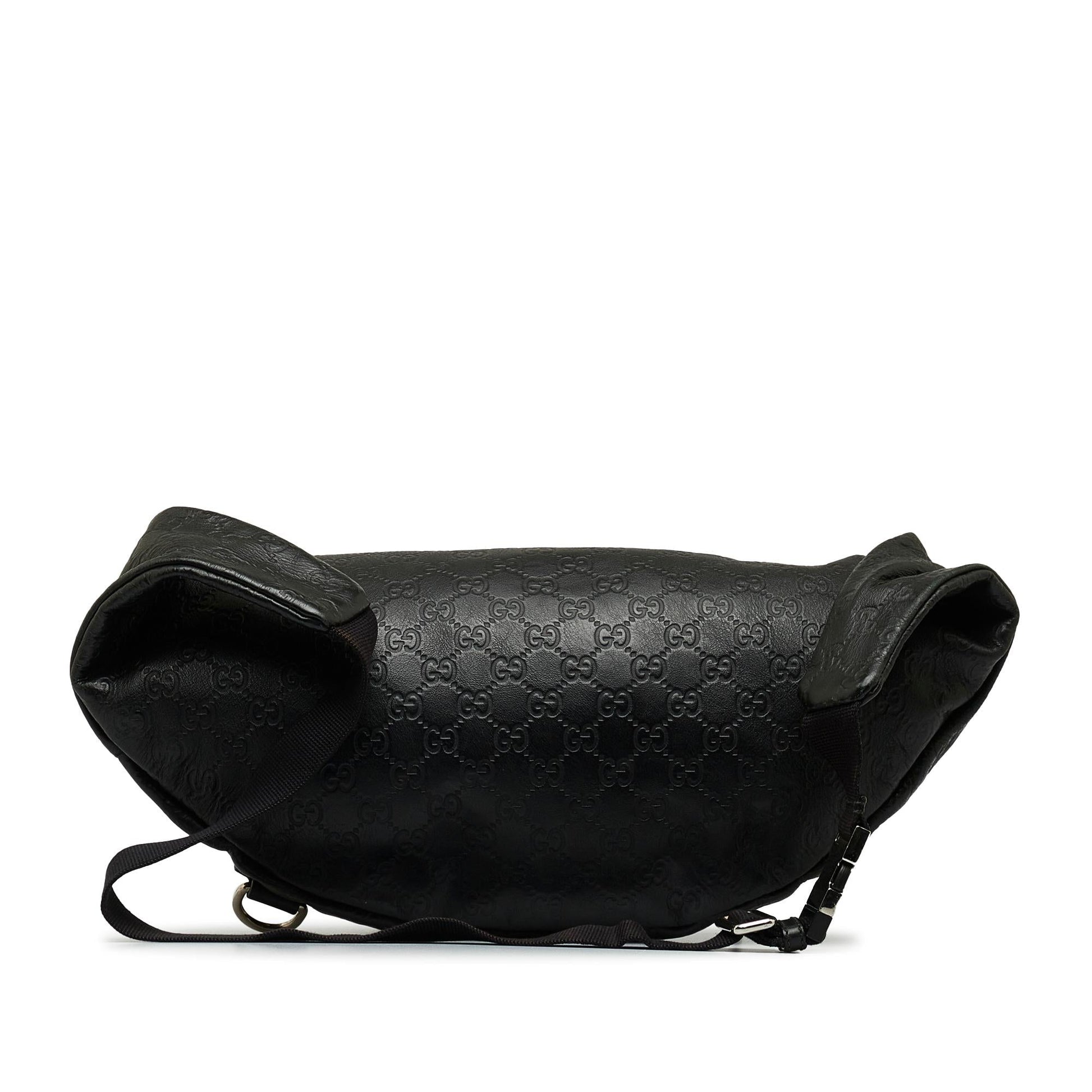 Gucci Guccissima Belt SHG-v1cfww Calf Black Accessory