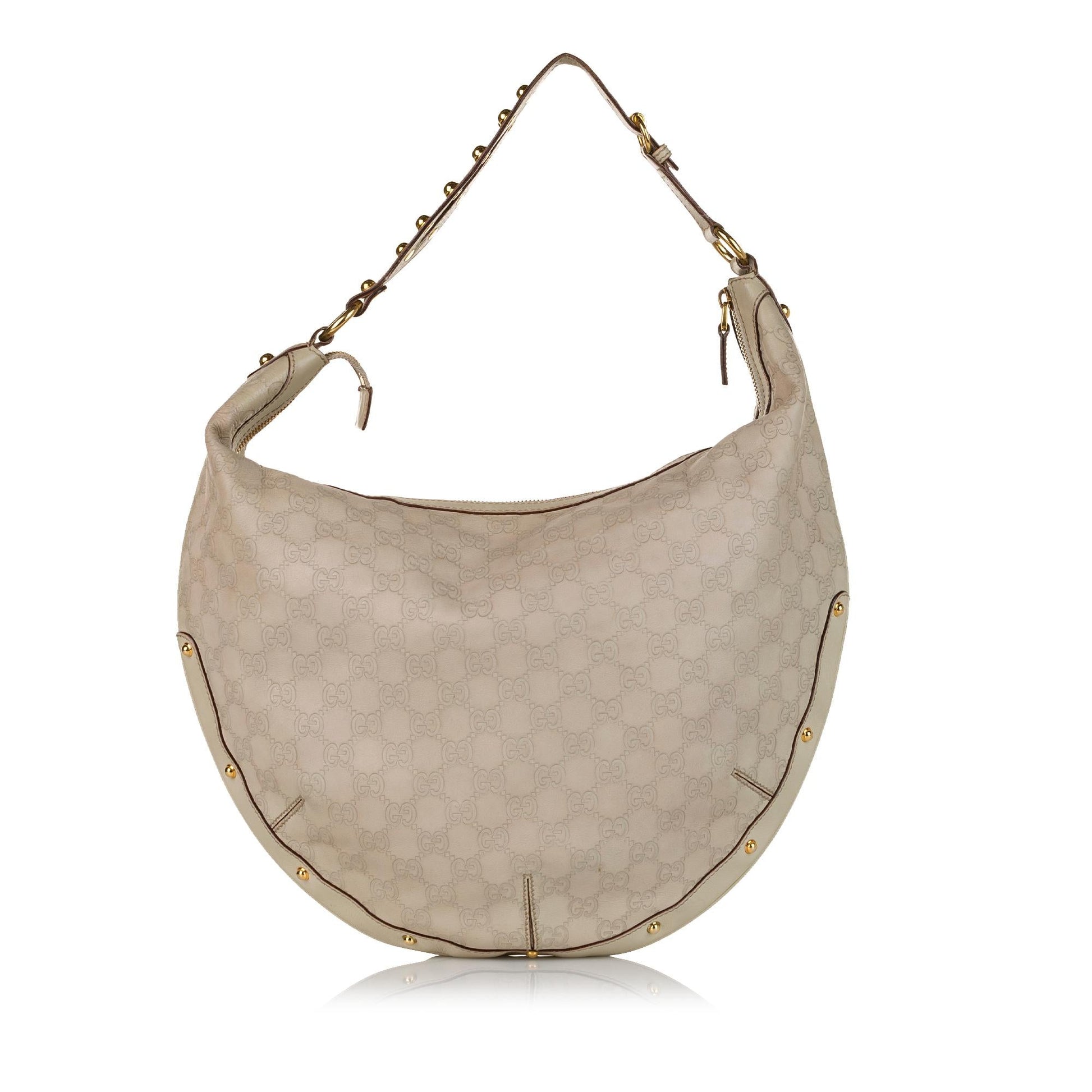 Gucci Guccissima Biba SHG Calf White Shoulder Bag