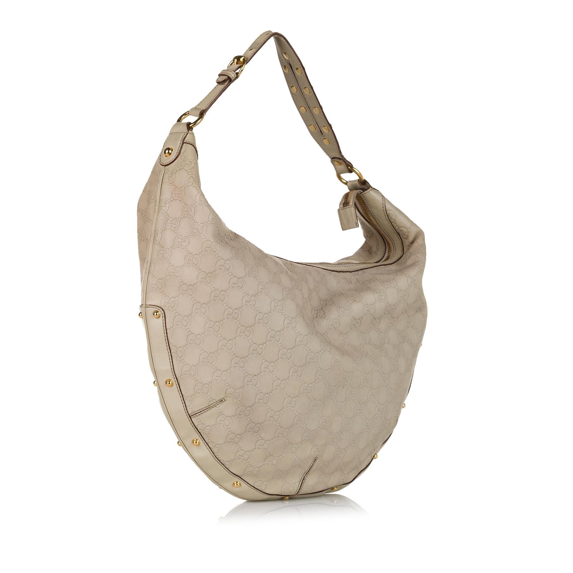 Gucci Guccissima Biba SHG Calf White Shoulder Bag