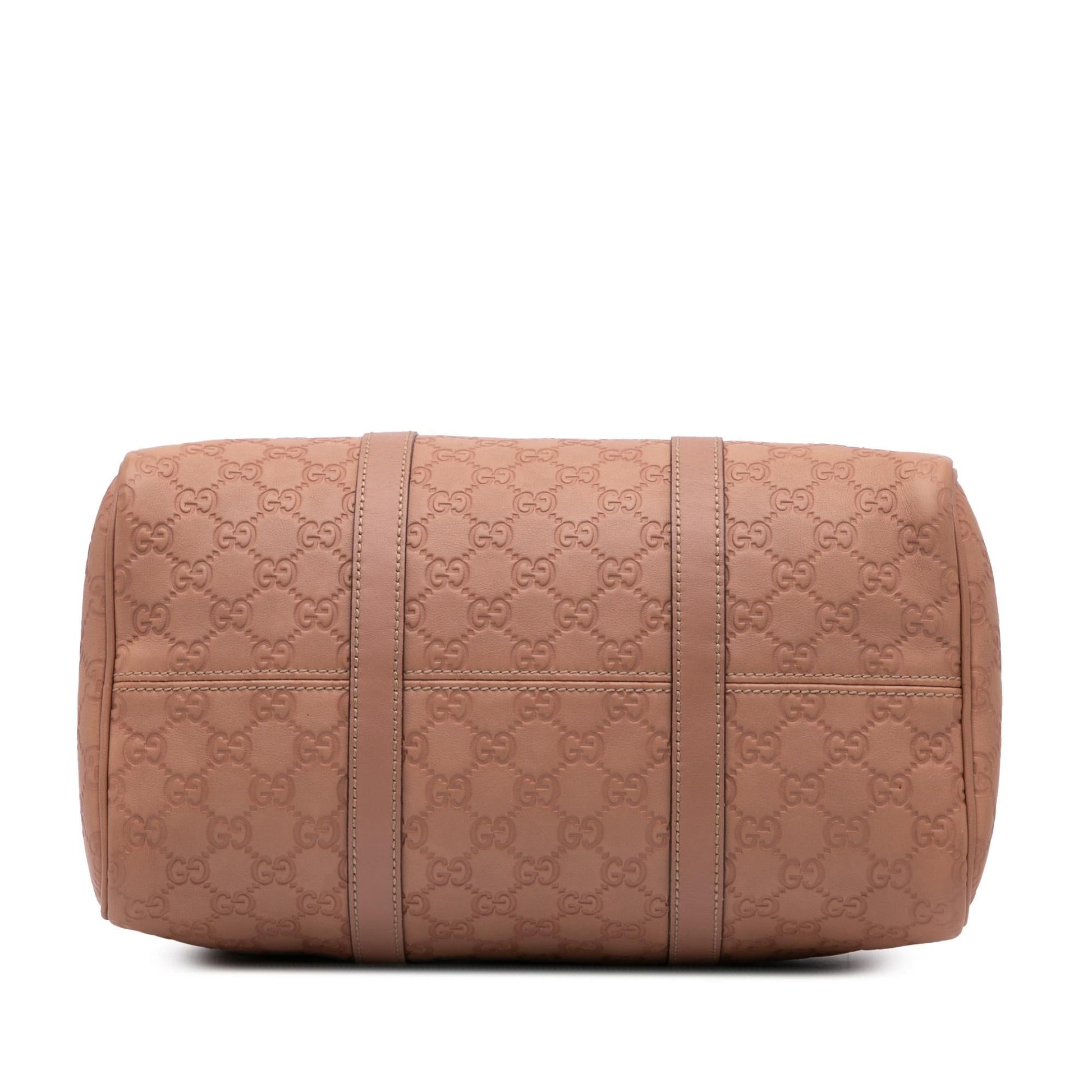 Gucci Guccissima Boston Calf Pink Satchel Bag