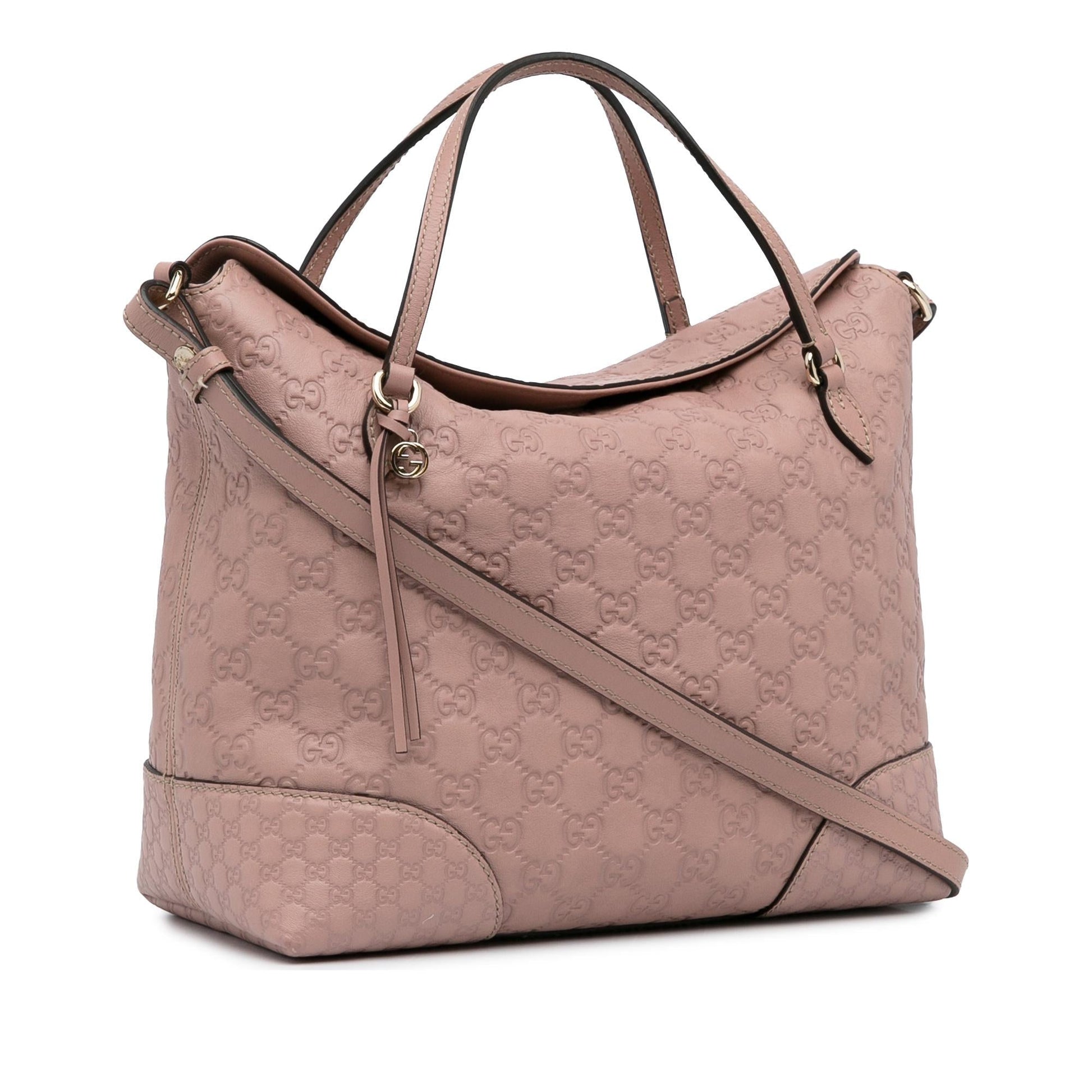 Gucci Guccissima Bree SHG-Bnxq3u Calf Pink Satchel Bag