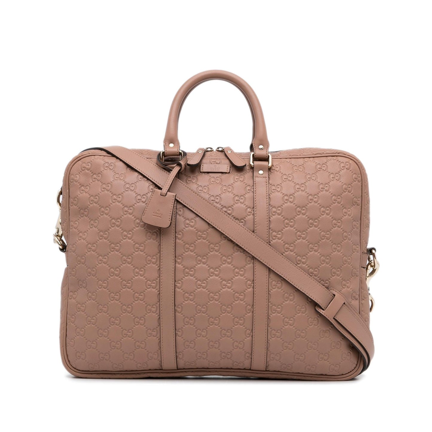Gucci Guccissima Briefcase SHG-yrlyXS Calf Brown Tote Bag