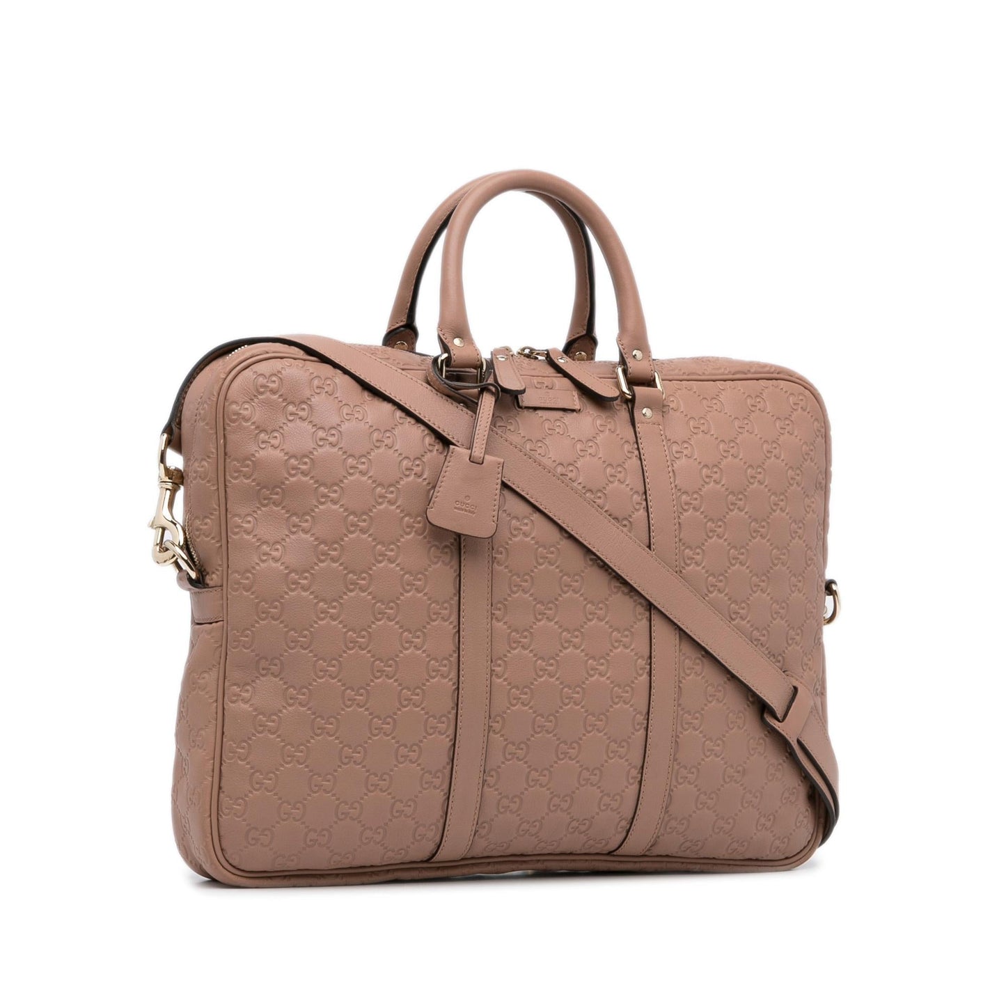Gucci Guccissima Briefcase SHG-yrlyXS Calf Brown Tote Bag