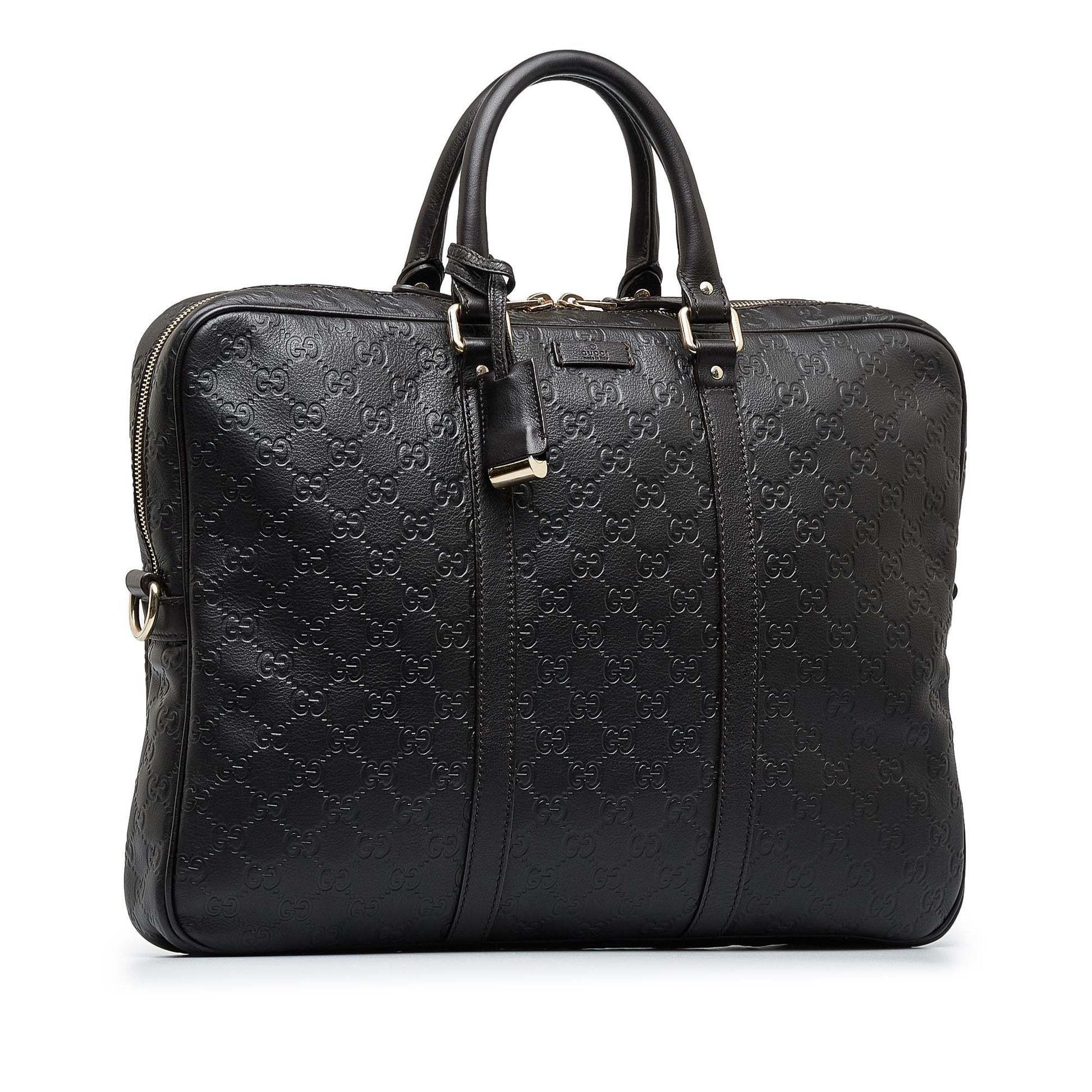 Gucci Guccissima Briefcase SHG-pCzGtf Calf Brown Tote Bag