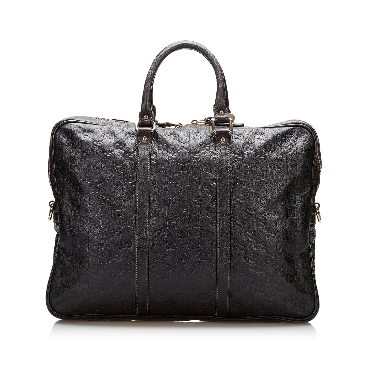 Gucci Guccissima Bright Briefcase SHG-8KluPf Calf Black Tote Bag