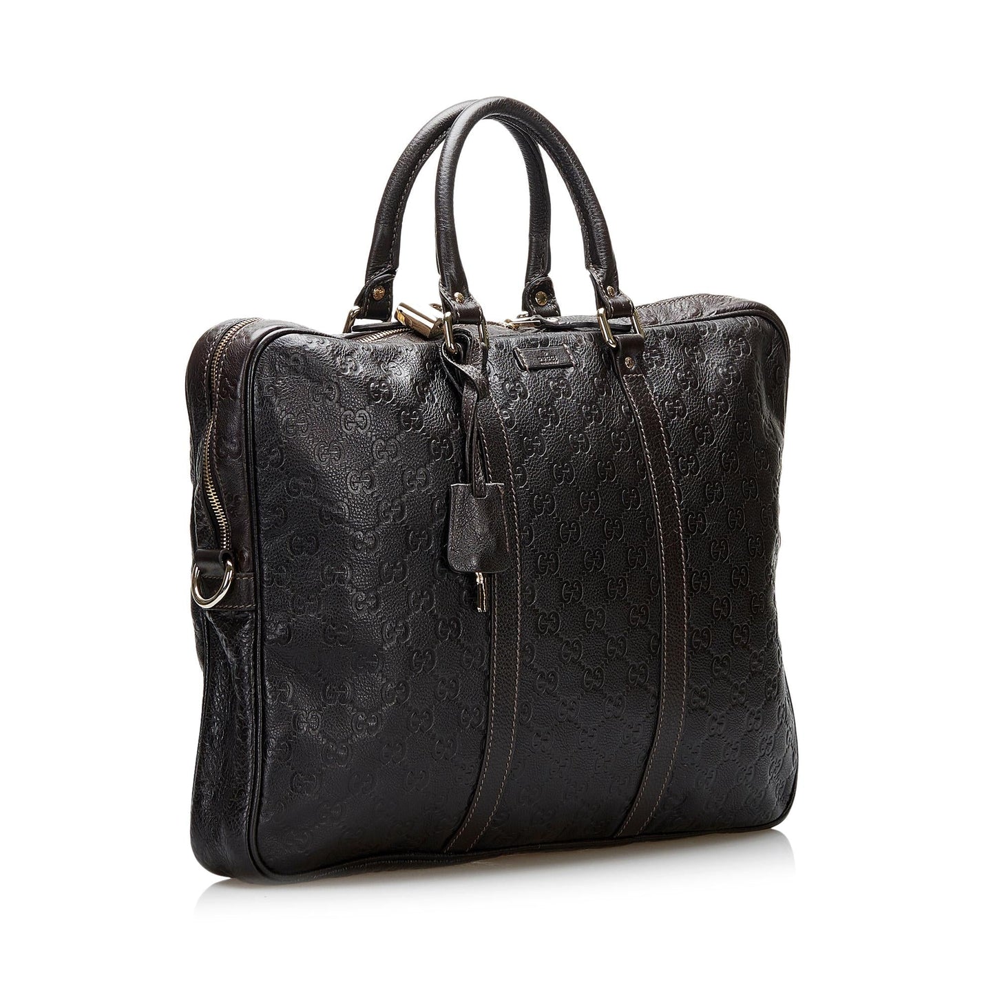 Gucci Guccissima Bright Briefcase SHG-8KluPf Calf Black Tote Bag