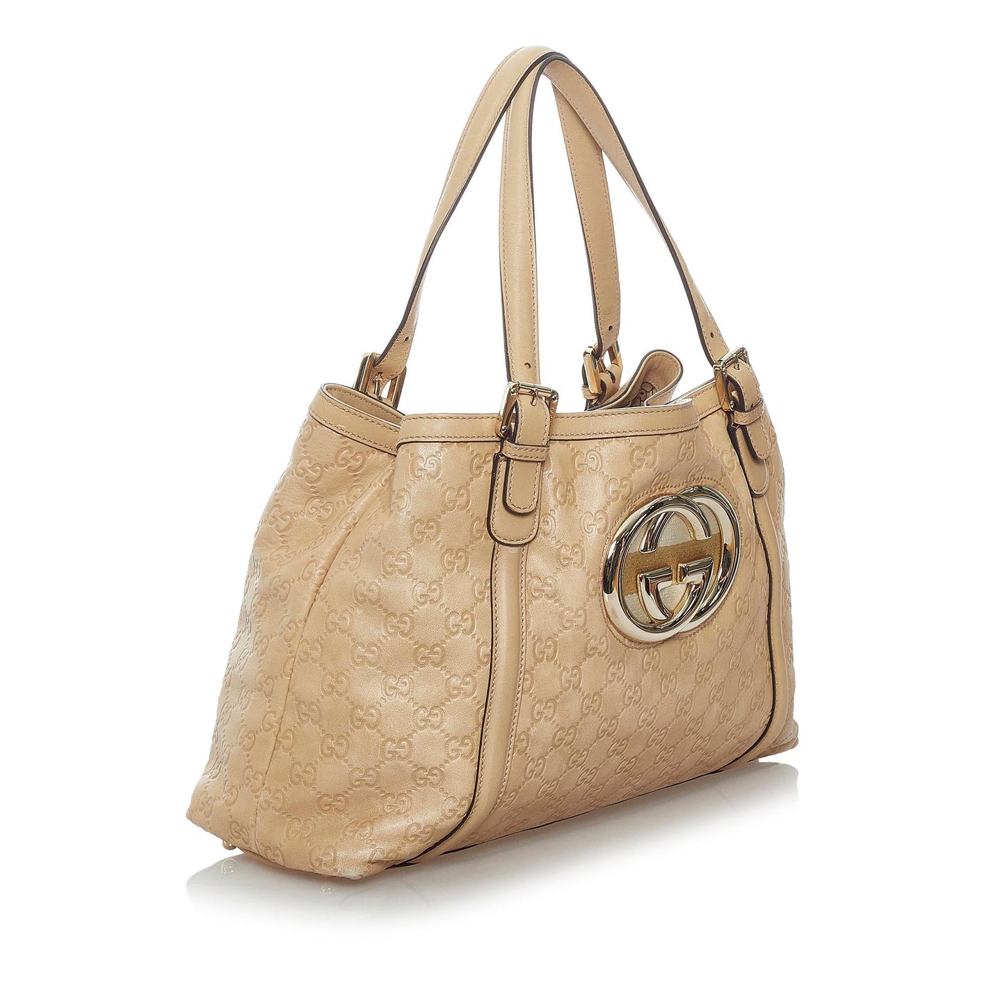 Gucci Guccissima Britt SHG Calf Brown Tote Bag