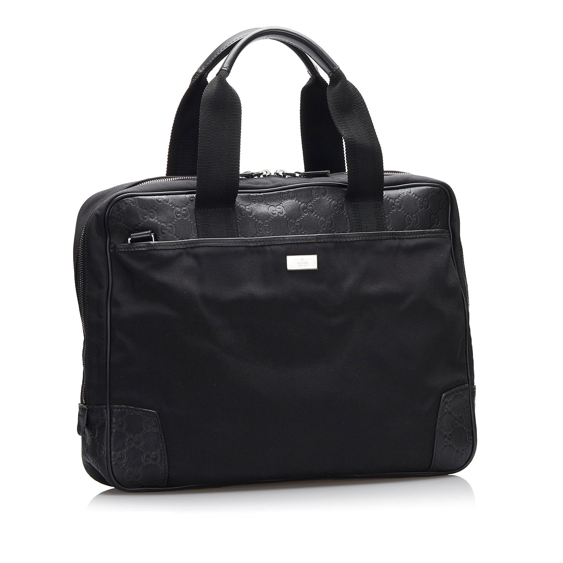 Gucci Guccissima Business SHG-dJeMmr Nylon Black Tote Bag
