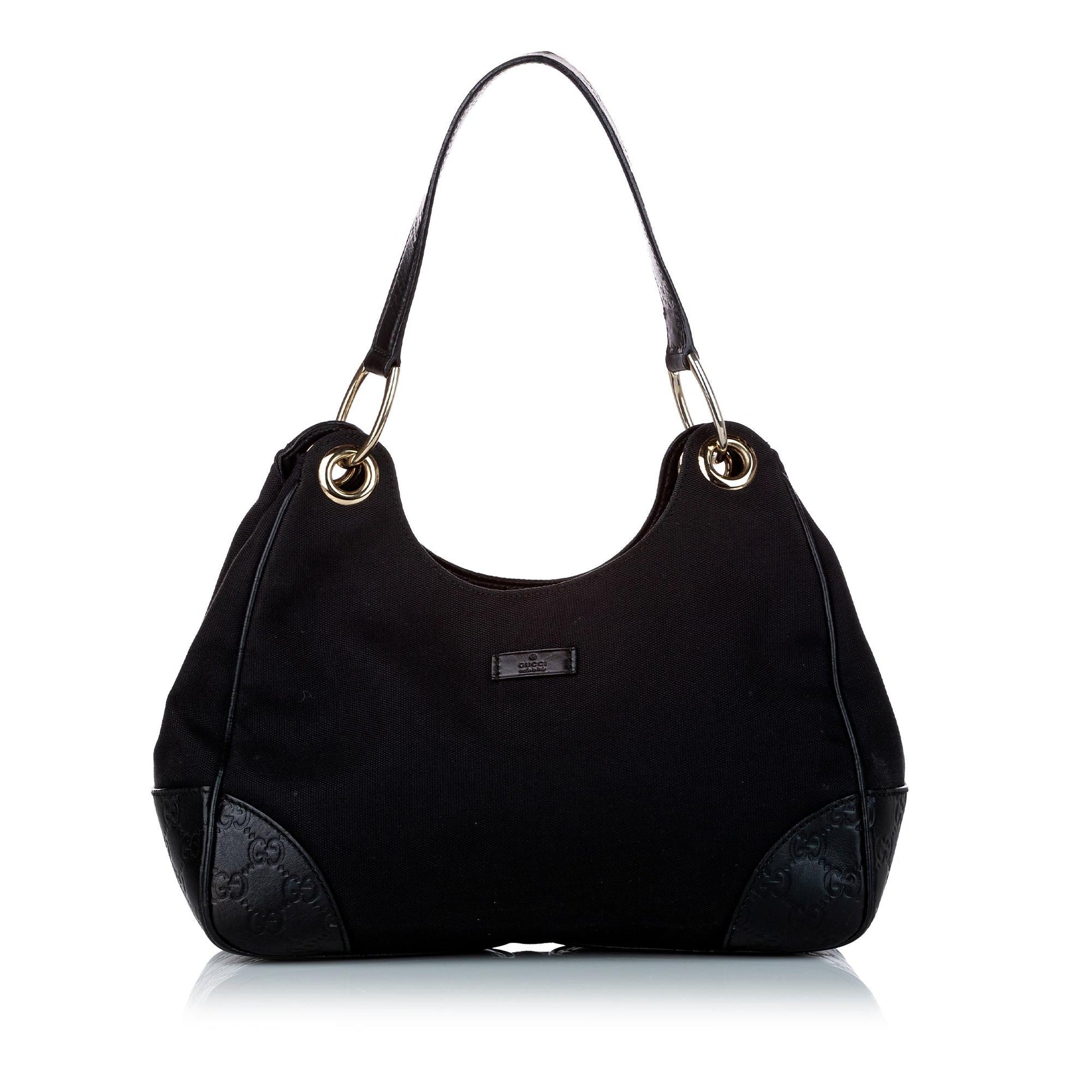 Gucci Guccissima SHG Canvas Black Shoulder Bag