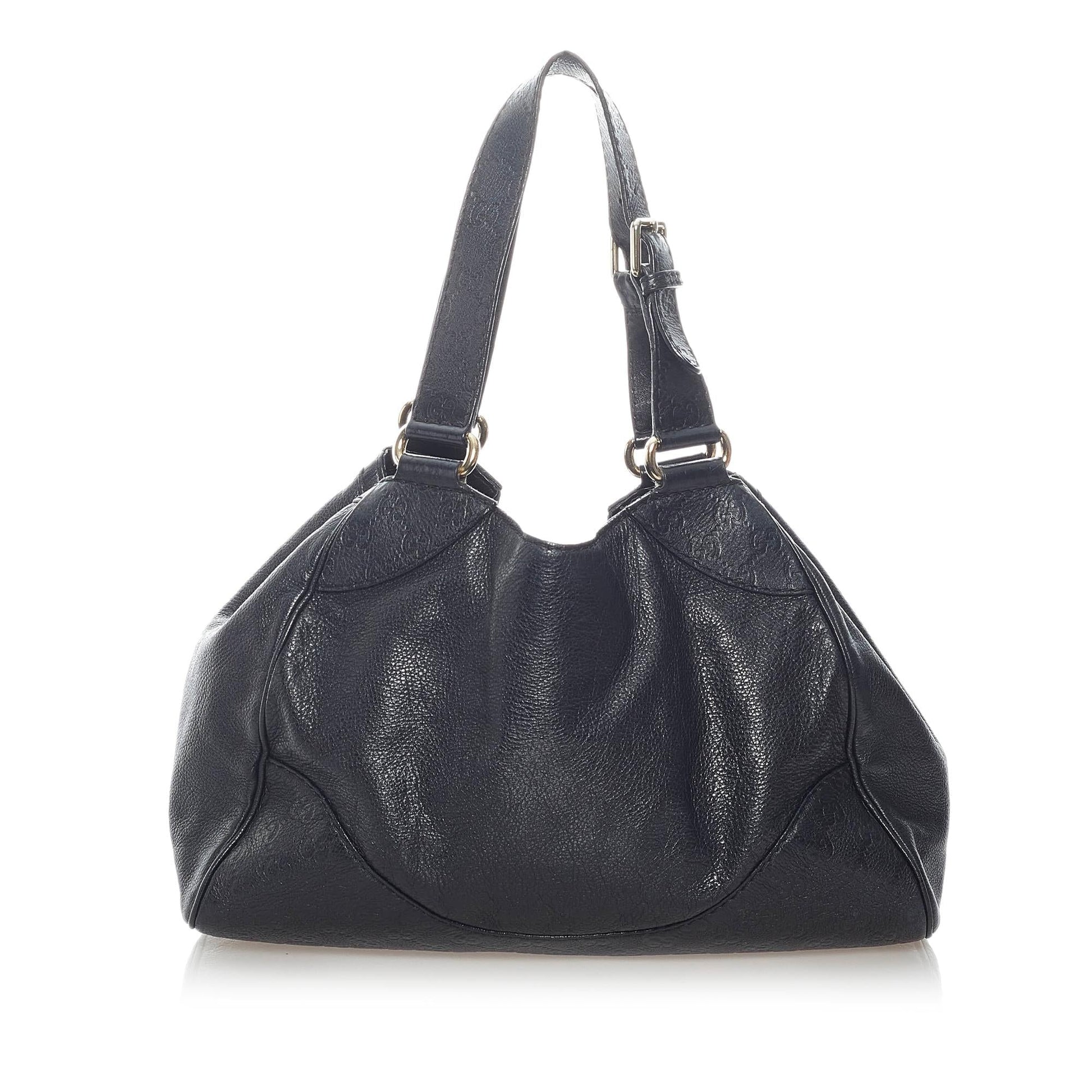 Gucci Guccissima Charlotte SHG Calf Black Shoulder Bag