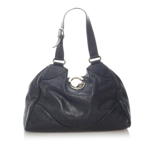 Gucci Guccissima Charlotte SHG Calf Black Shoulder Bag