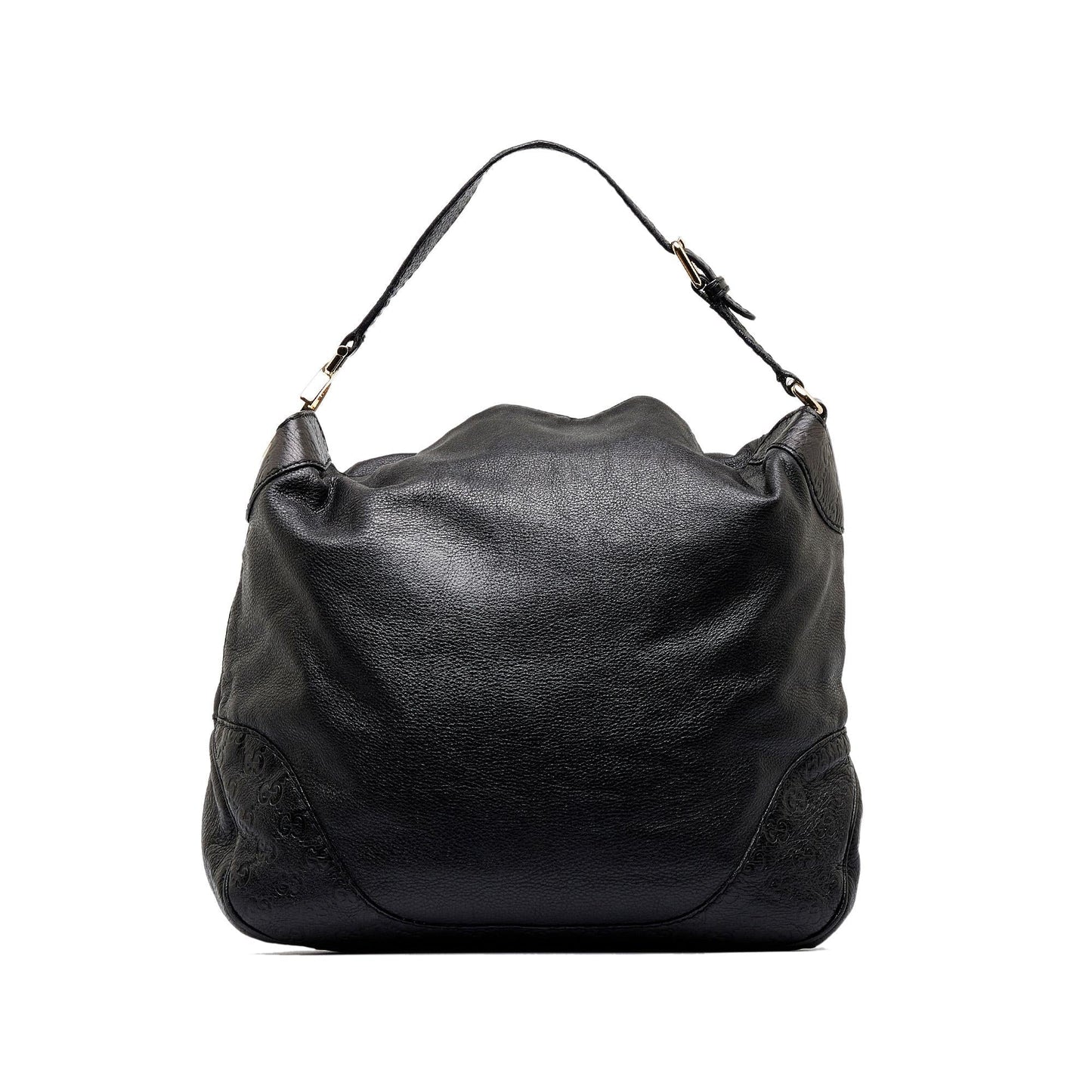 Gucci Guccissima Charlotte SHG-Q1dlly Calf Black Tote Bag