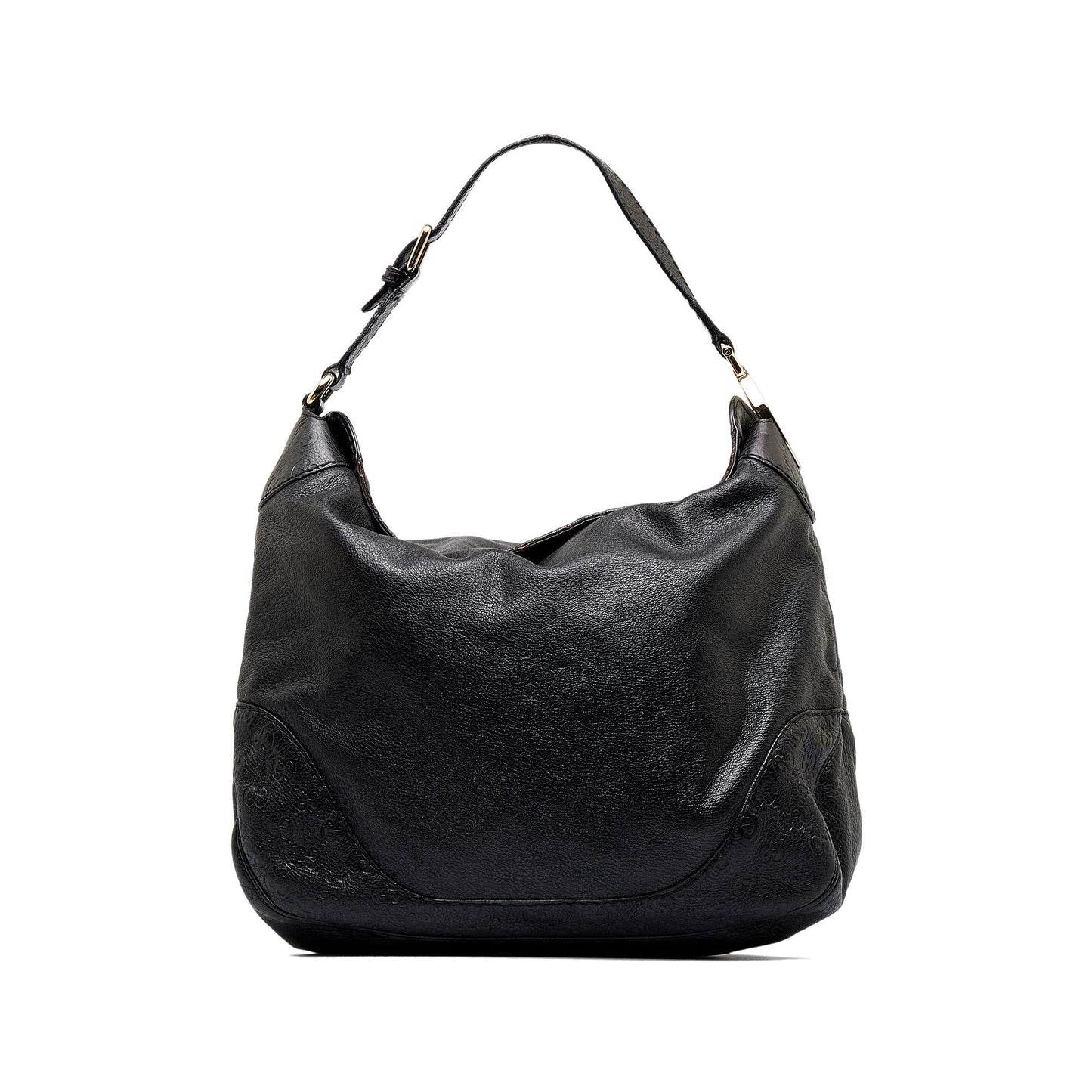 Gucci Guccissima Charlotte SHG-Q1dlly Calf Black Tote Bag