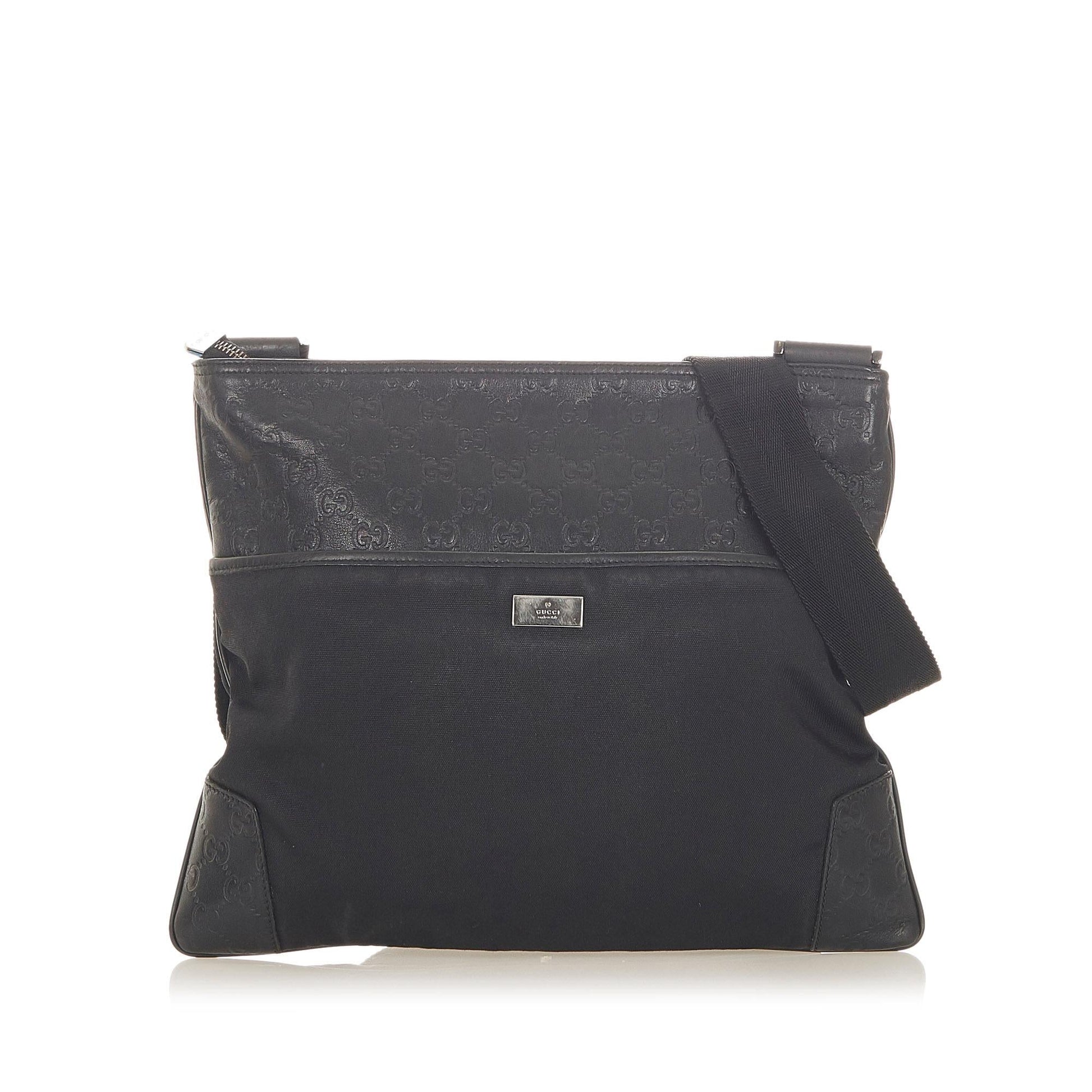 Gucci Guccissima SHG Canvas Black Crossbody Bag