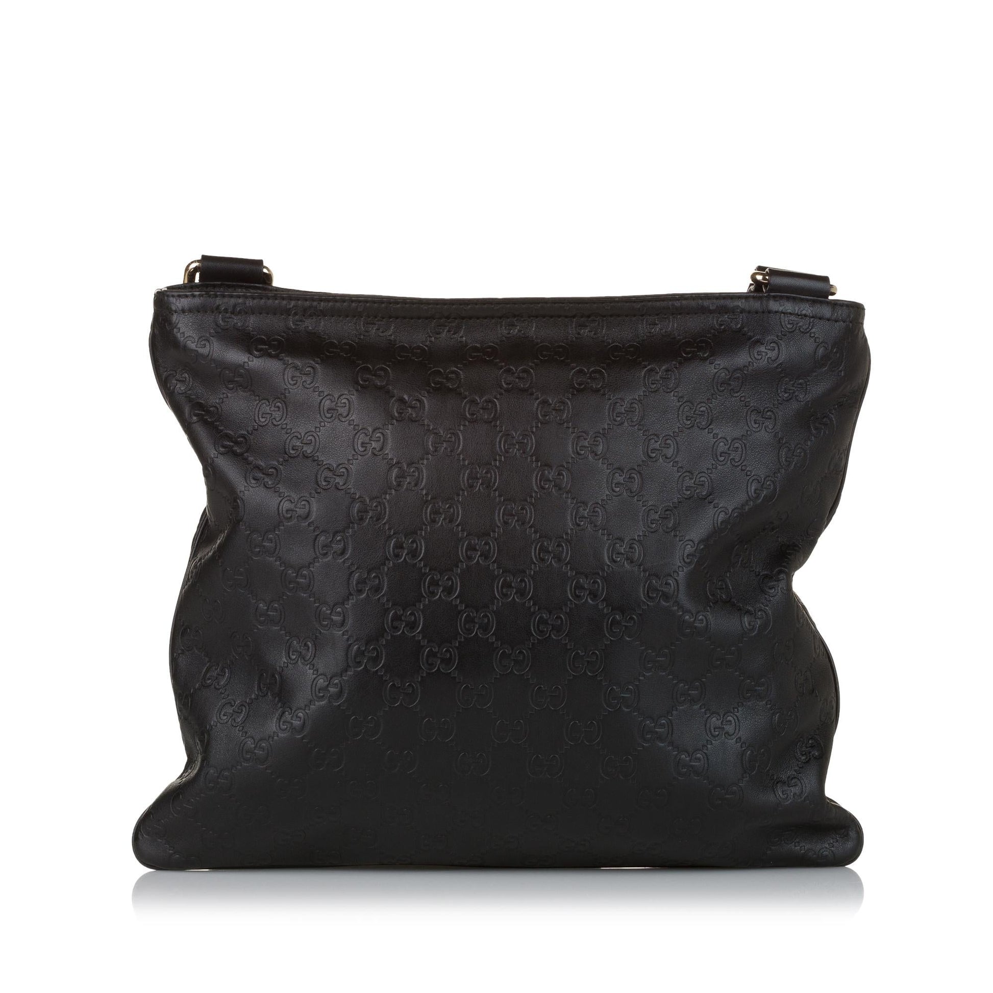 Gucci Guccissima SHG Calf Black Crossbody Bag Bag Shg
