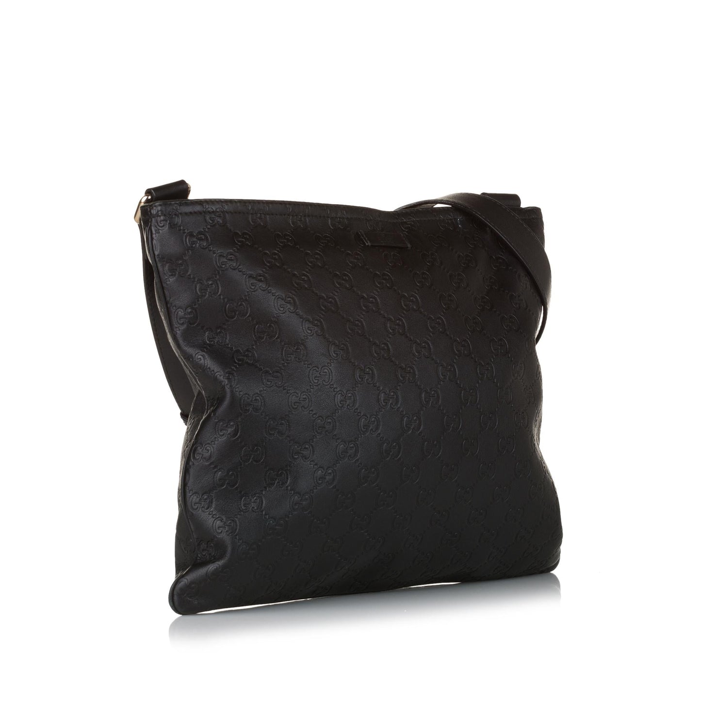 Gucci Guccissima SHG Calf Black Crossbody Bag Bag Shg