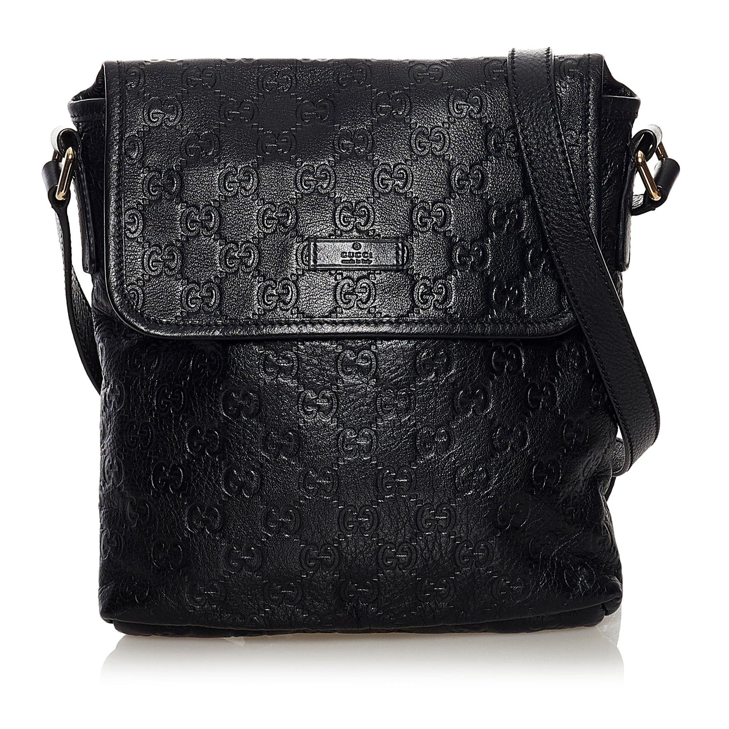 Gucci Guccissima SHG Calf Black Crossbody Bag