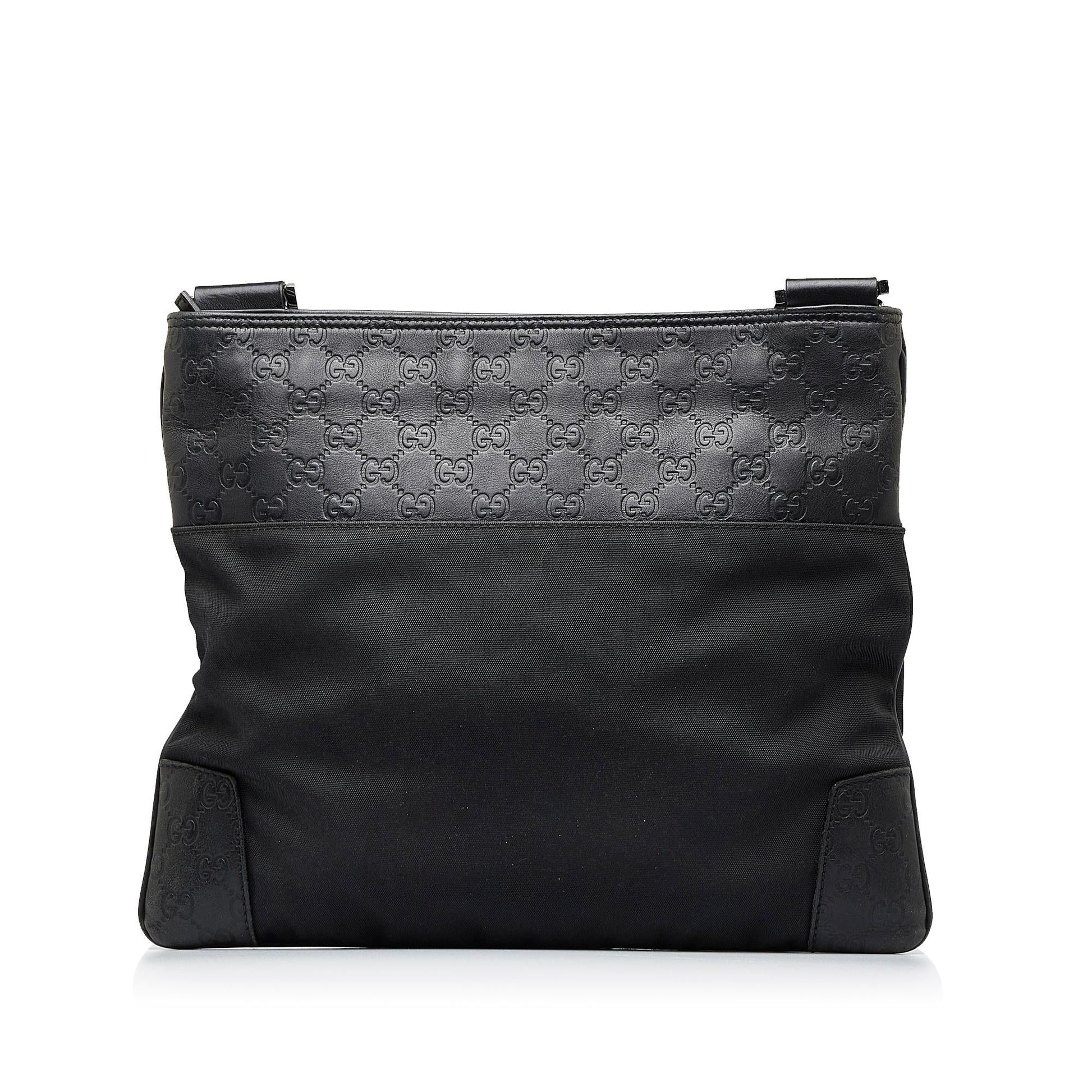 Gucci Guccissima SHG-szy6bv Calf Black Crossbody Bag