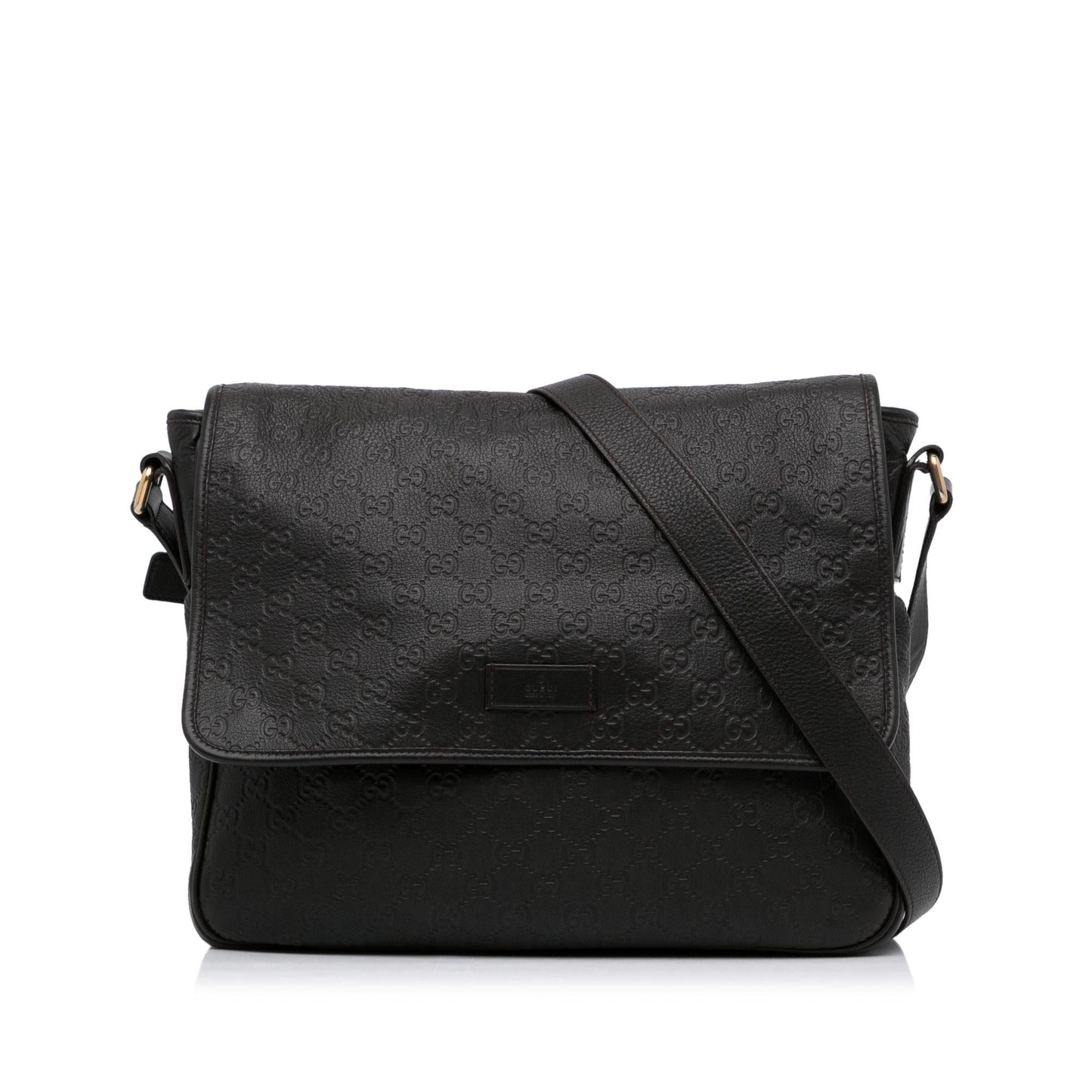 Gucci Guccissima SHG-FkZ5fk Calf Black Crossbody Bag