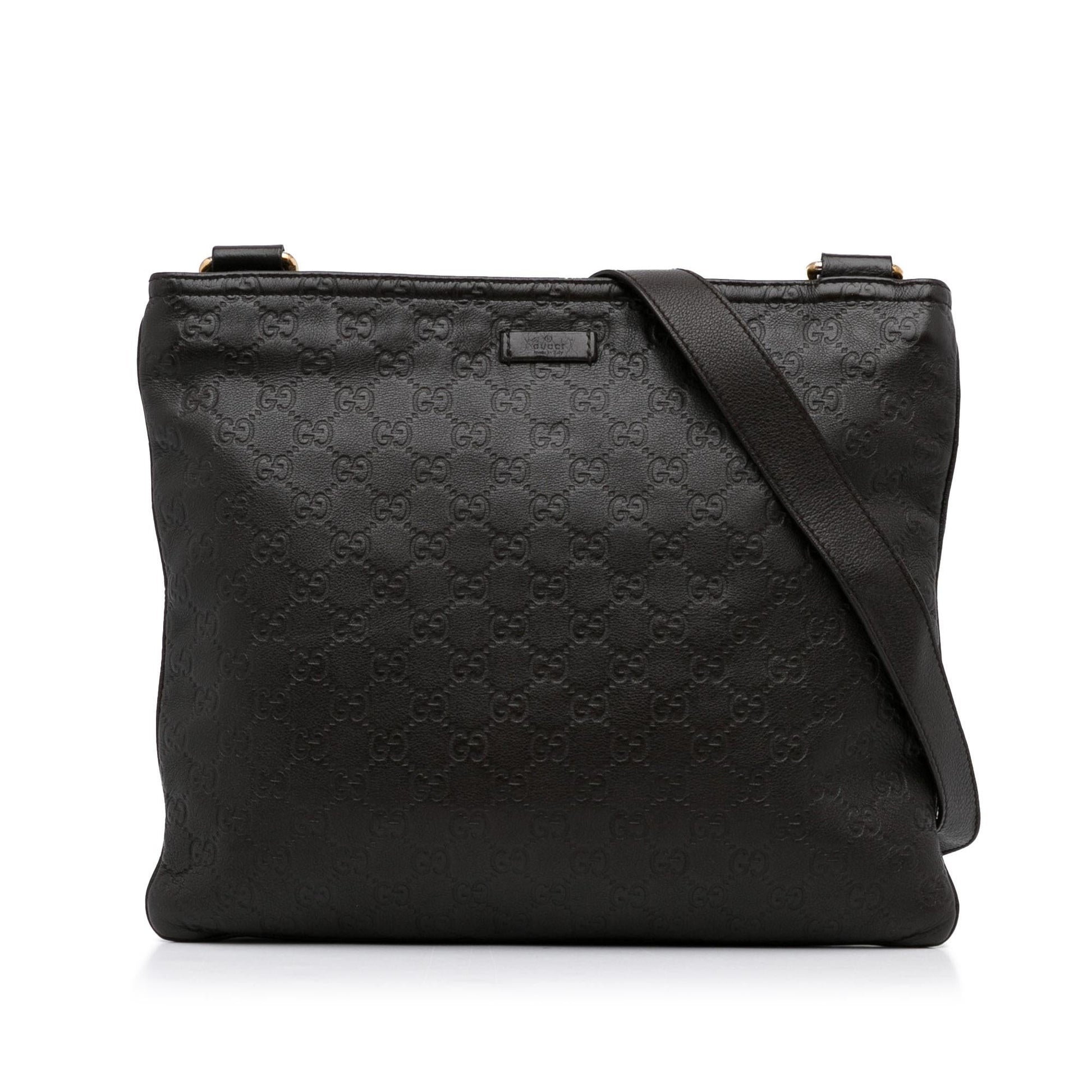 Gucci Guccissima SHG-0ZAX4i Calf Brown Crossbody Bag