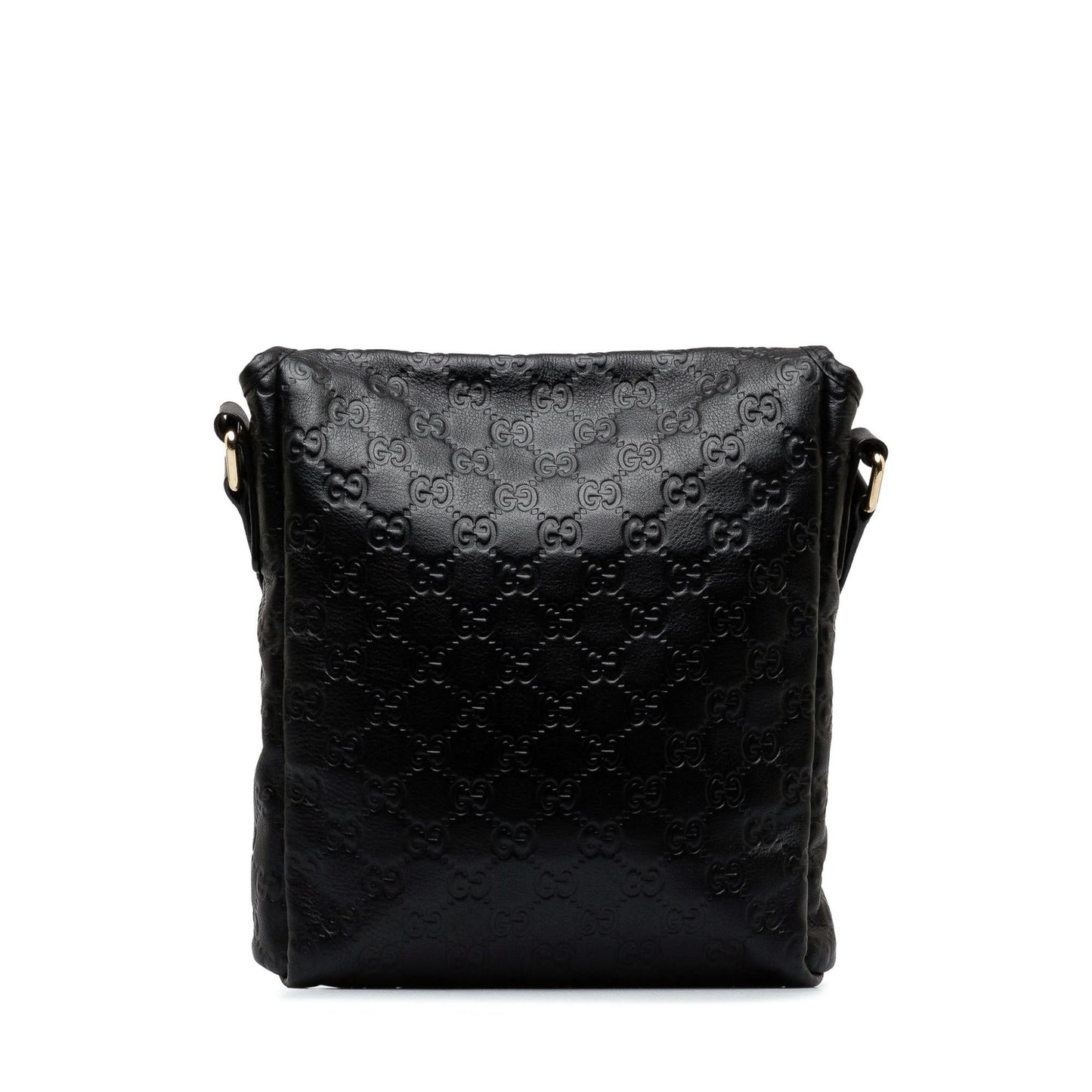 Gucci Guccissima SHG-KNB2JH Calf Black Crossbody Bag