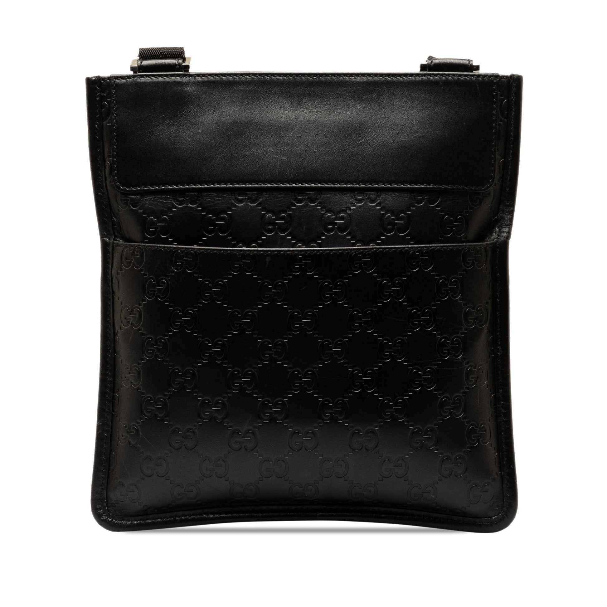 Gucci Guccissima SHG-sJjZWa Calf Black Crossbody Bag