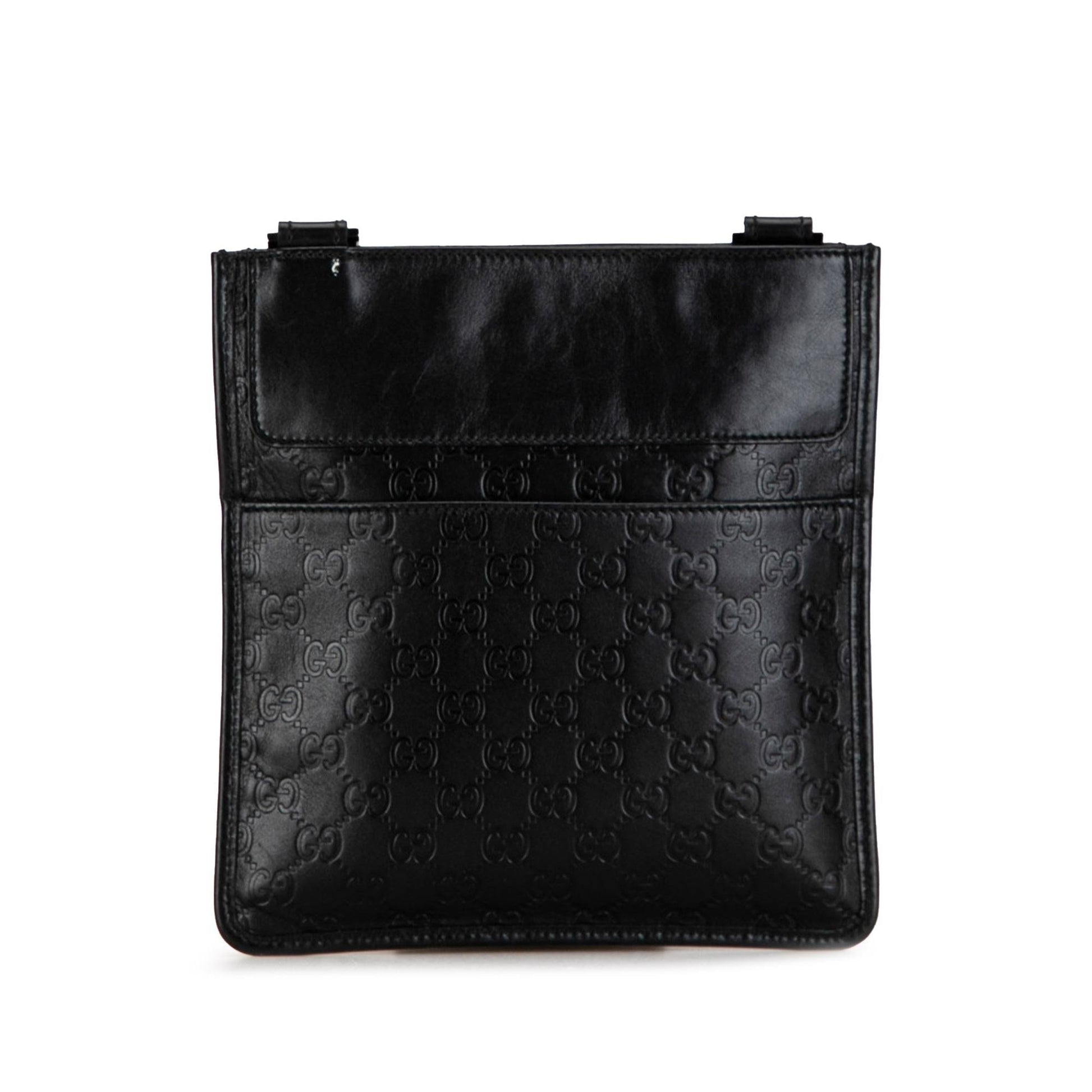 Gucci Guccissima SHG-F0ZQbT Calf Black Crossbody Bag