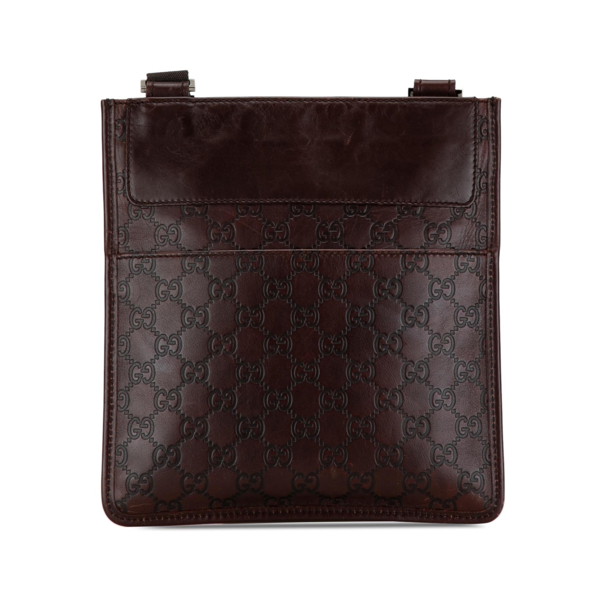 Gucci Guccissima SHG-ABBGsh Calf Brown Crossbody Bag