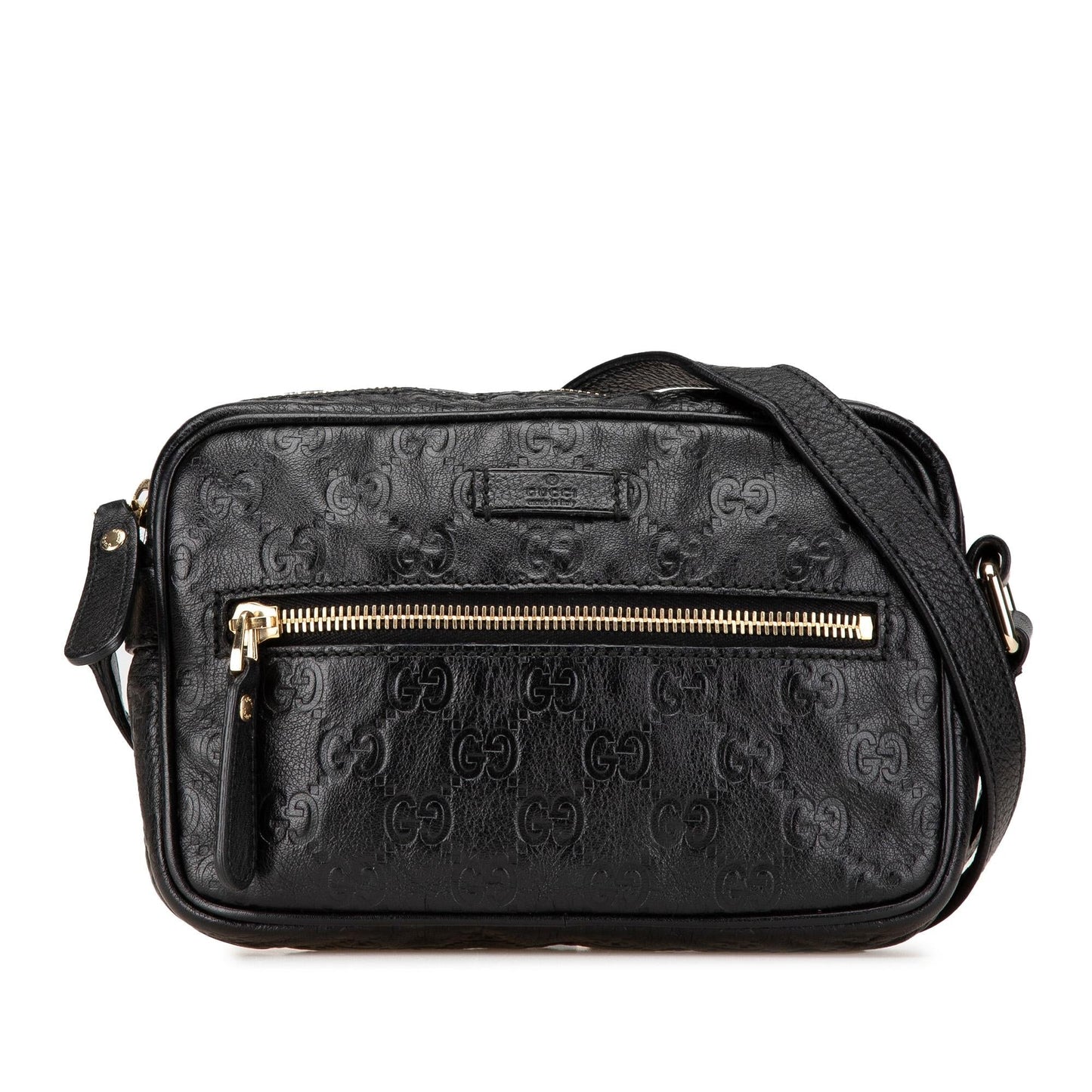 Gucci Guccissima Calf Black Crossbody Bag Crossbody 1