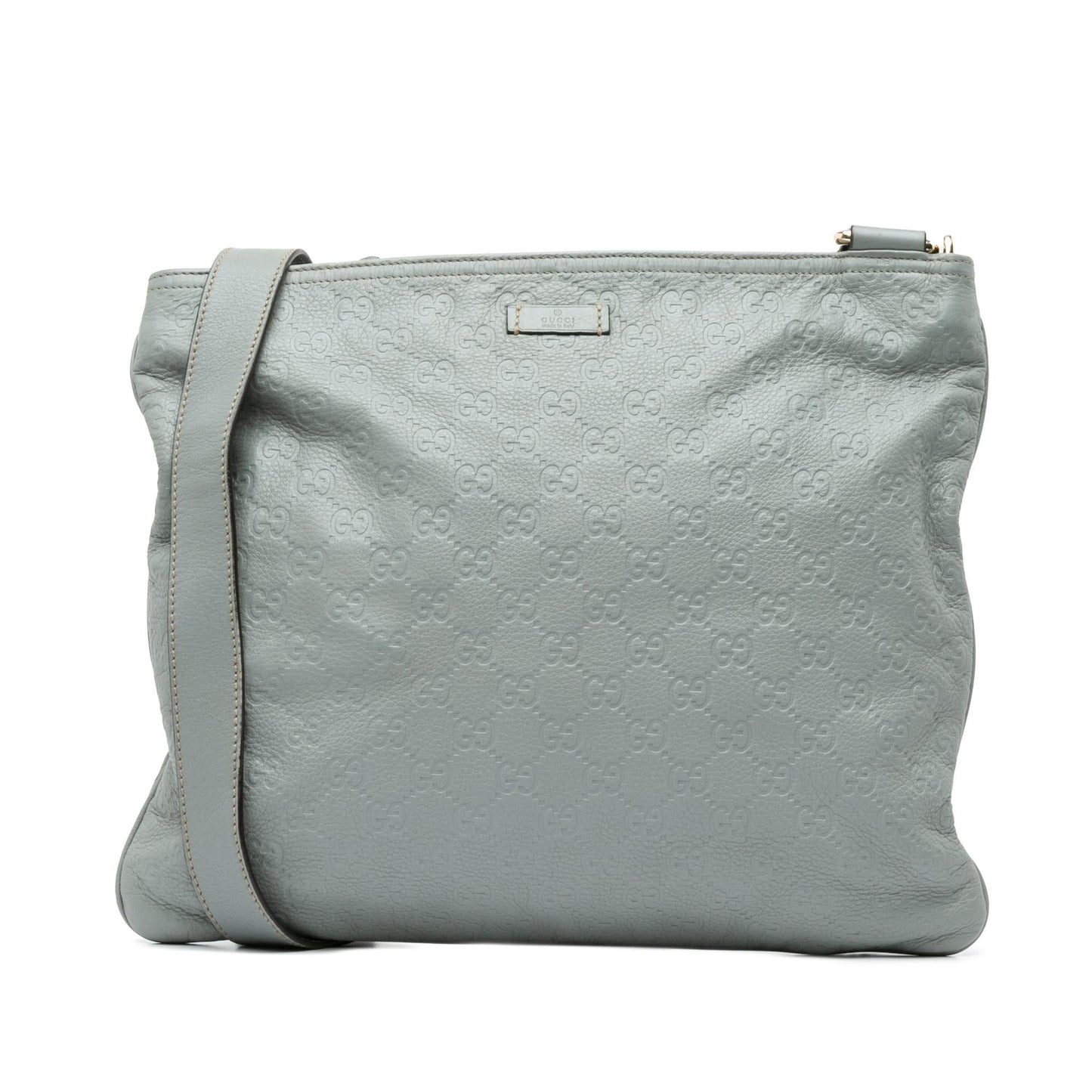 Gucci Guccissima Calf Grey Crossbody Bag Crossbody 3
