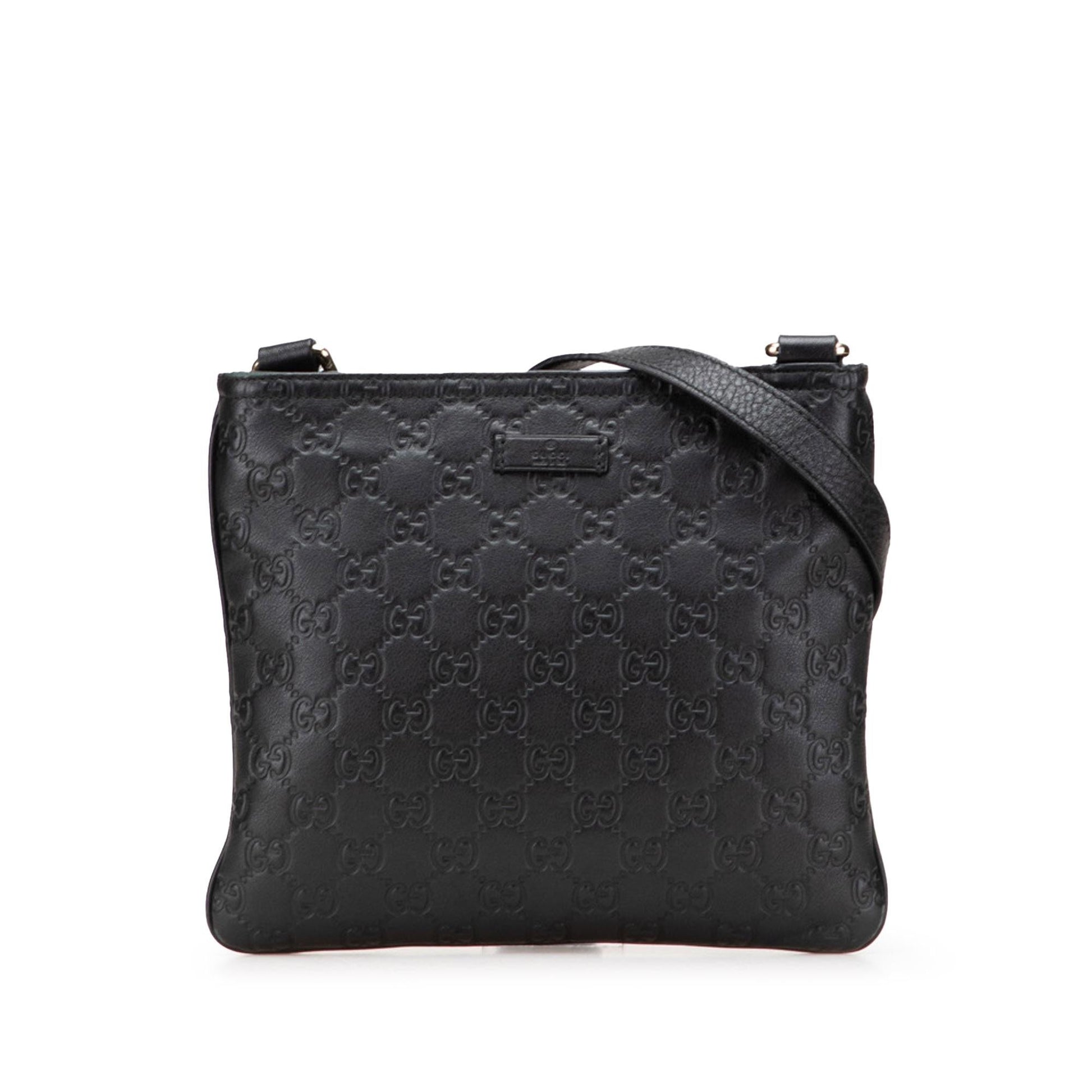 Gucci Guccissima Calf Black Crossbody Bag Crossbody 7