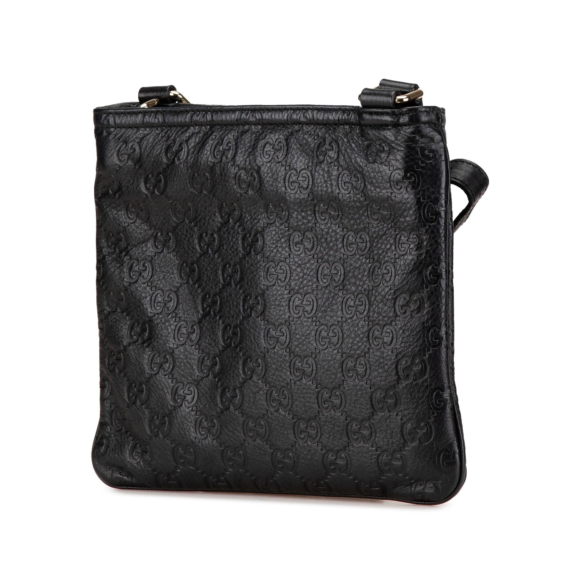 Gucci Guccissima Calf Black Crossbody Bag Crossbody 15