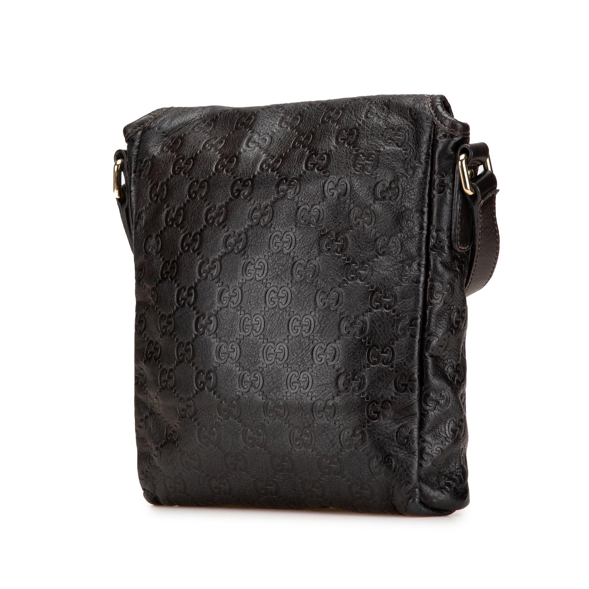 Gucci Guccissima Calf Brown Crossbody Bag Crossbody 17