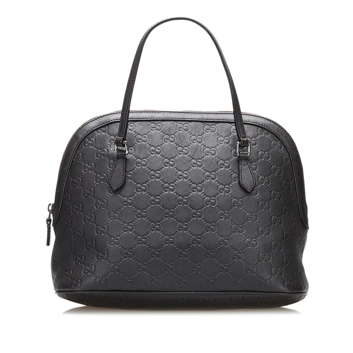 Gucci Guccissima Dome SHG-qBJb0v Calf Black Satchel Bag