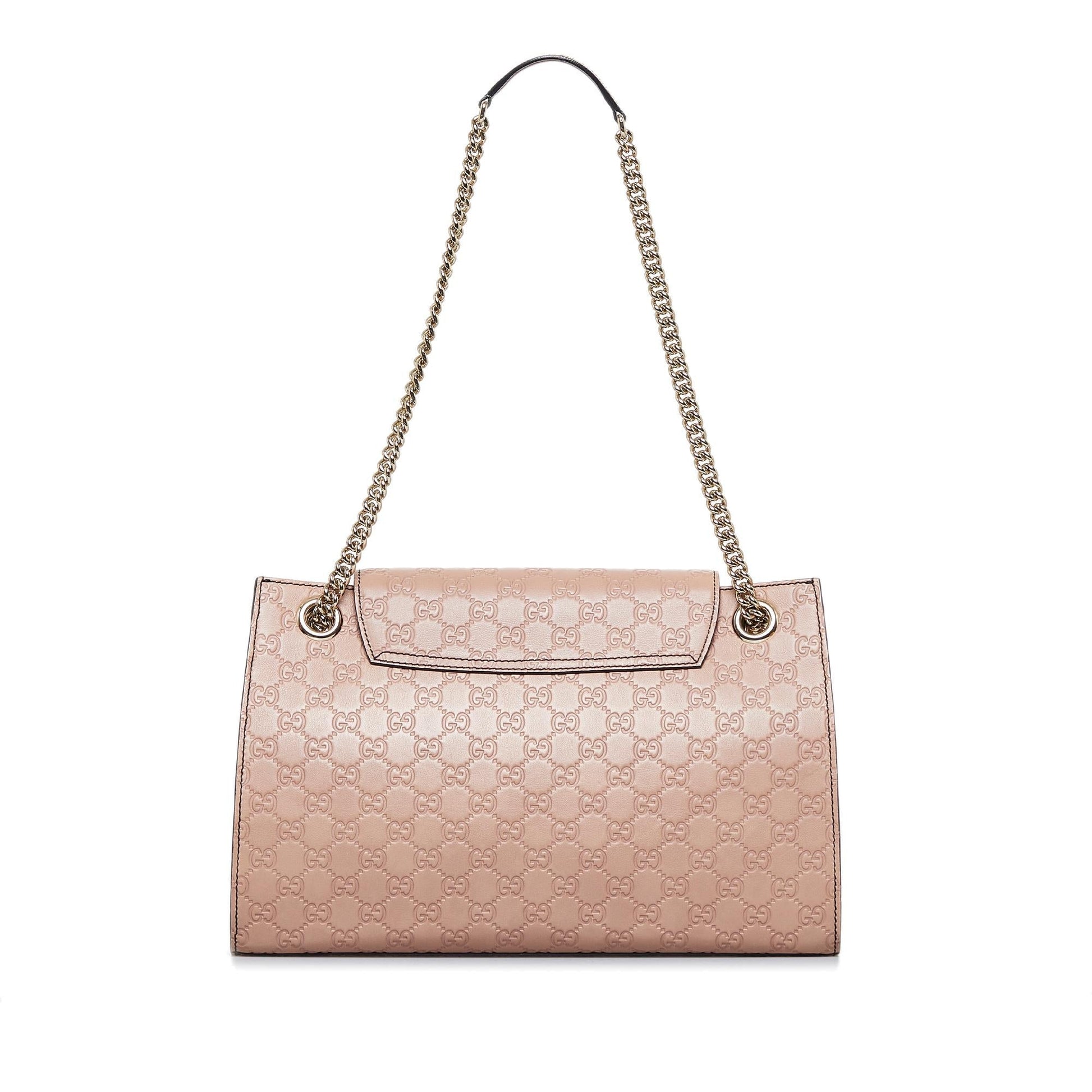 Gucci Guccissima Emily SHG-w0AWuz Calf Pink Shoulder Bag
