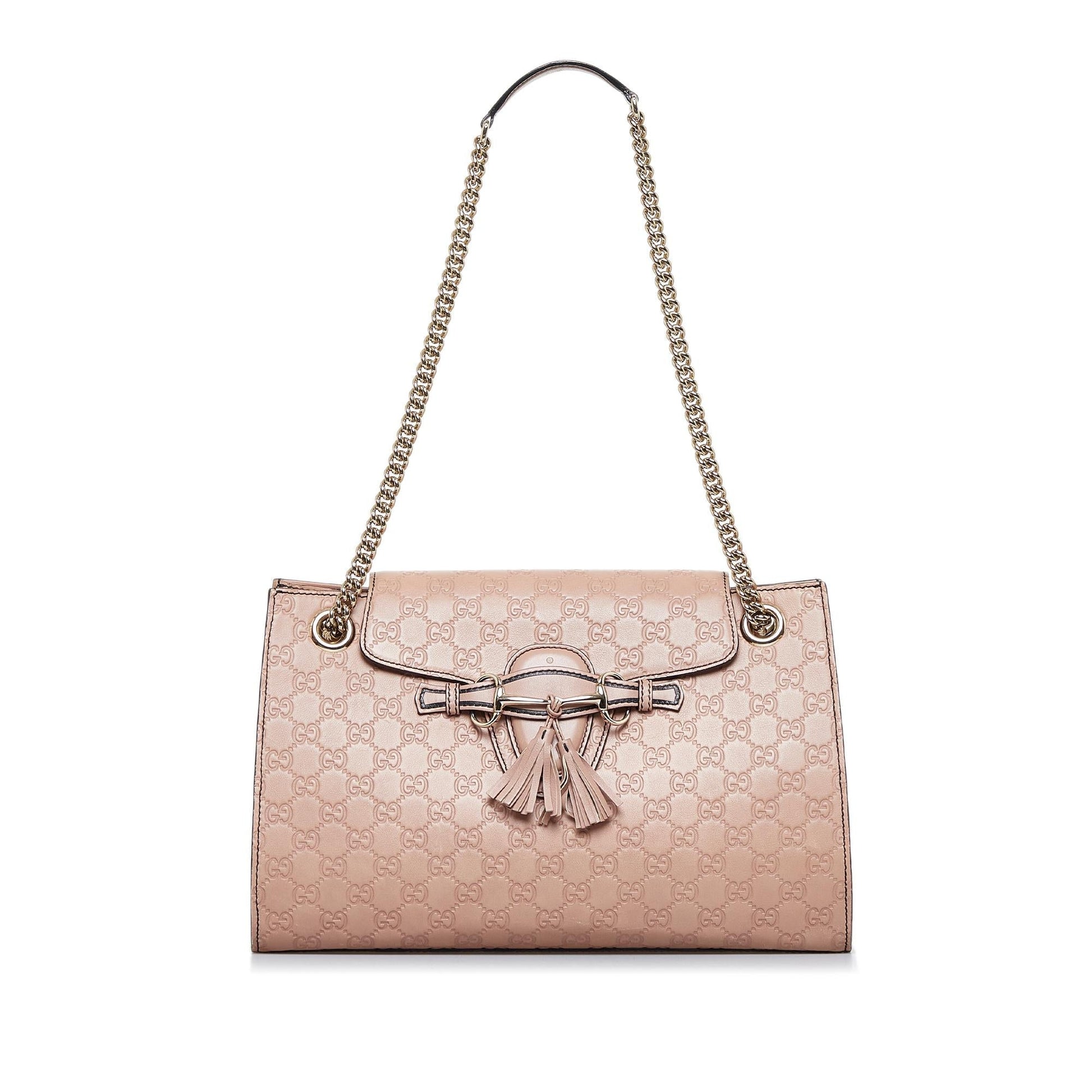 Gucci Guccissima Emily SHG-w0AWuz Calf Pink Shoulder Bag