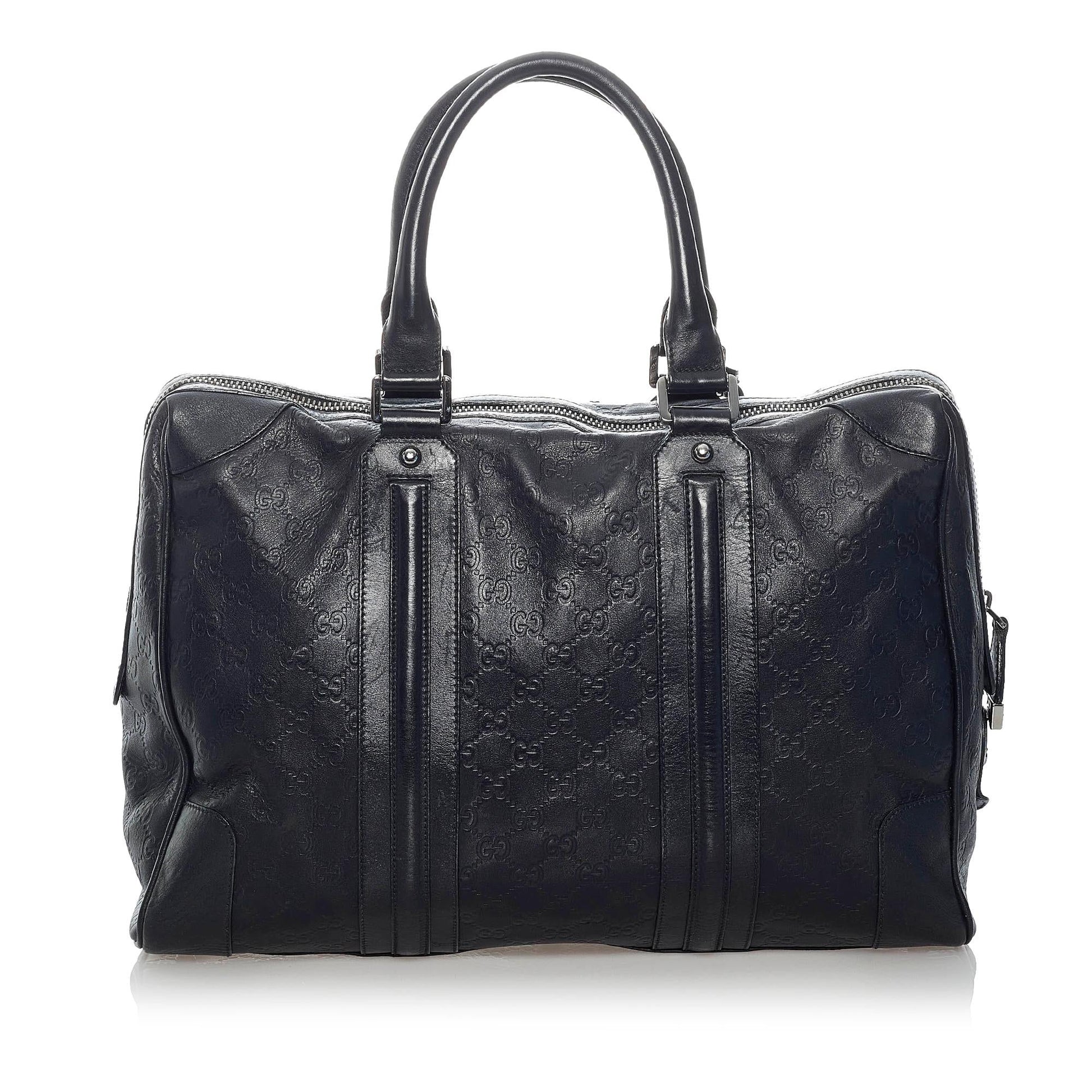 Gucci Guccissima SHG Calf Black Satchel Bag