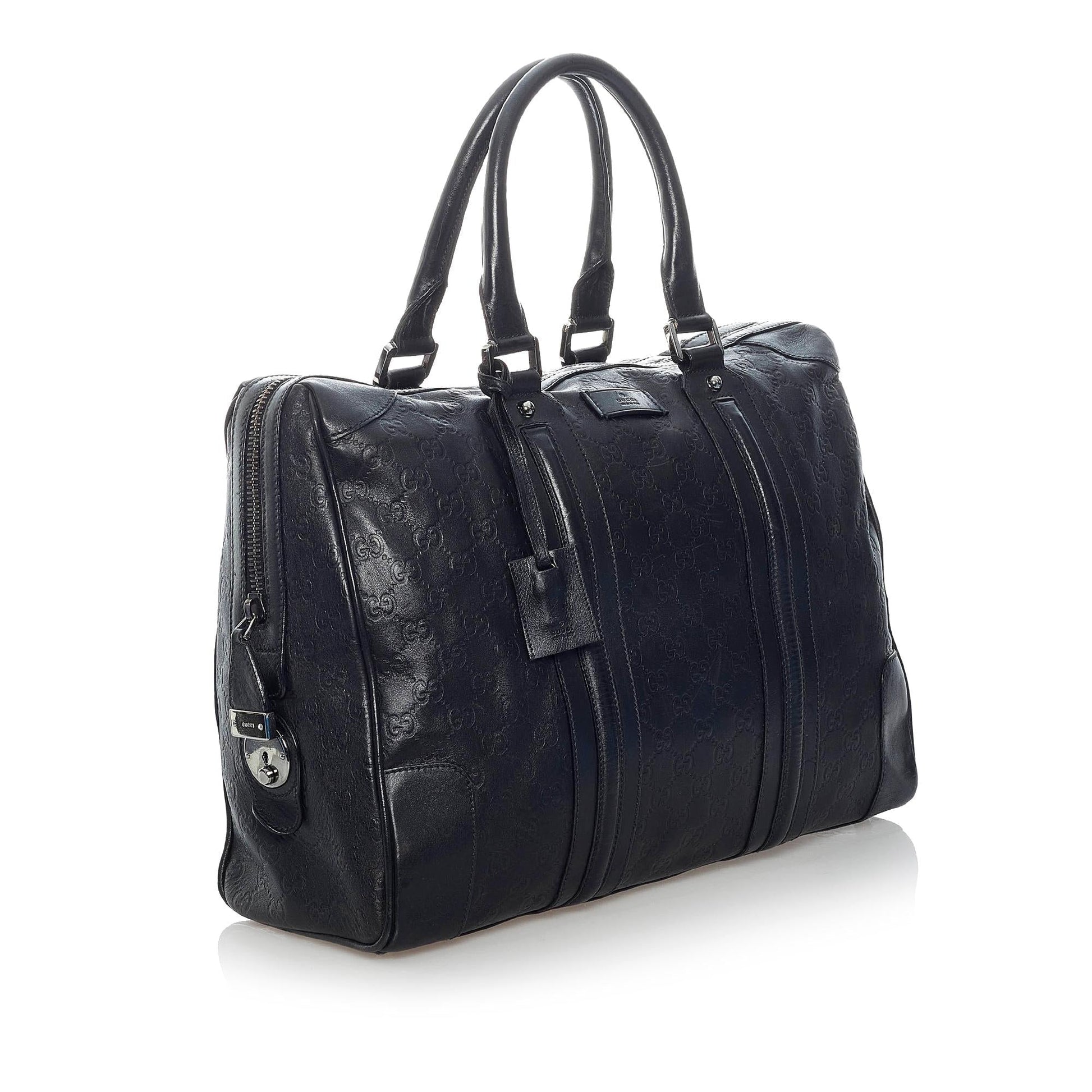 Gucci Guccissima SHG Calf Black Satchel Bag
