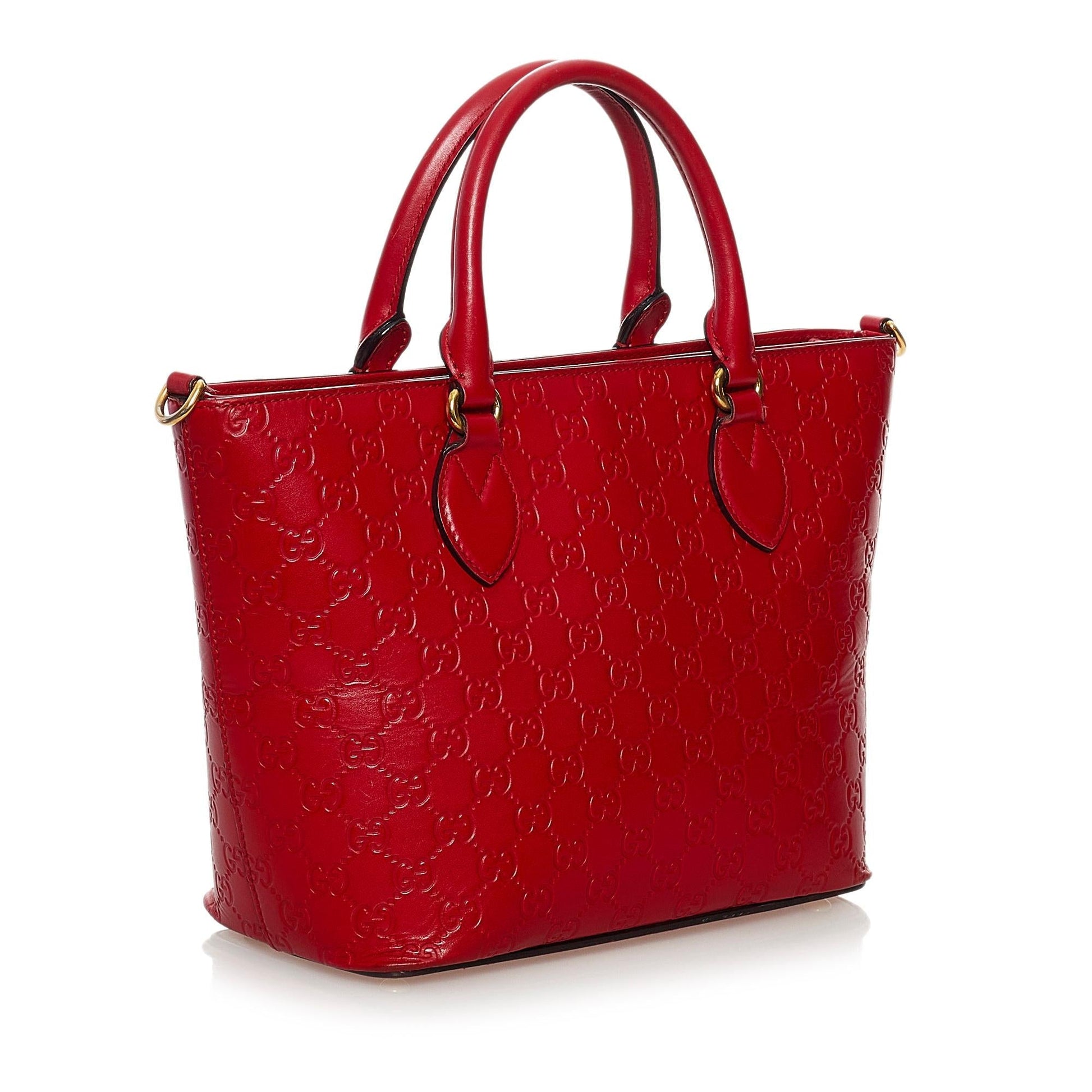 Gucci Guccissima SHG Calf Red Satchel Bag