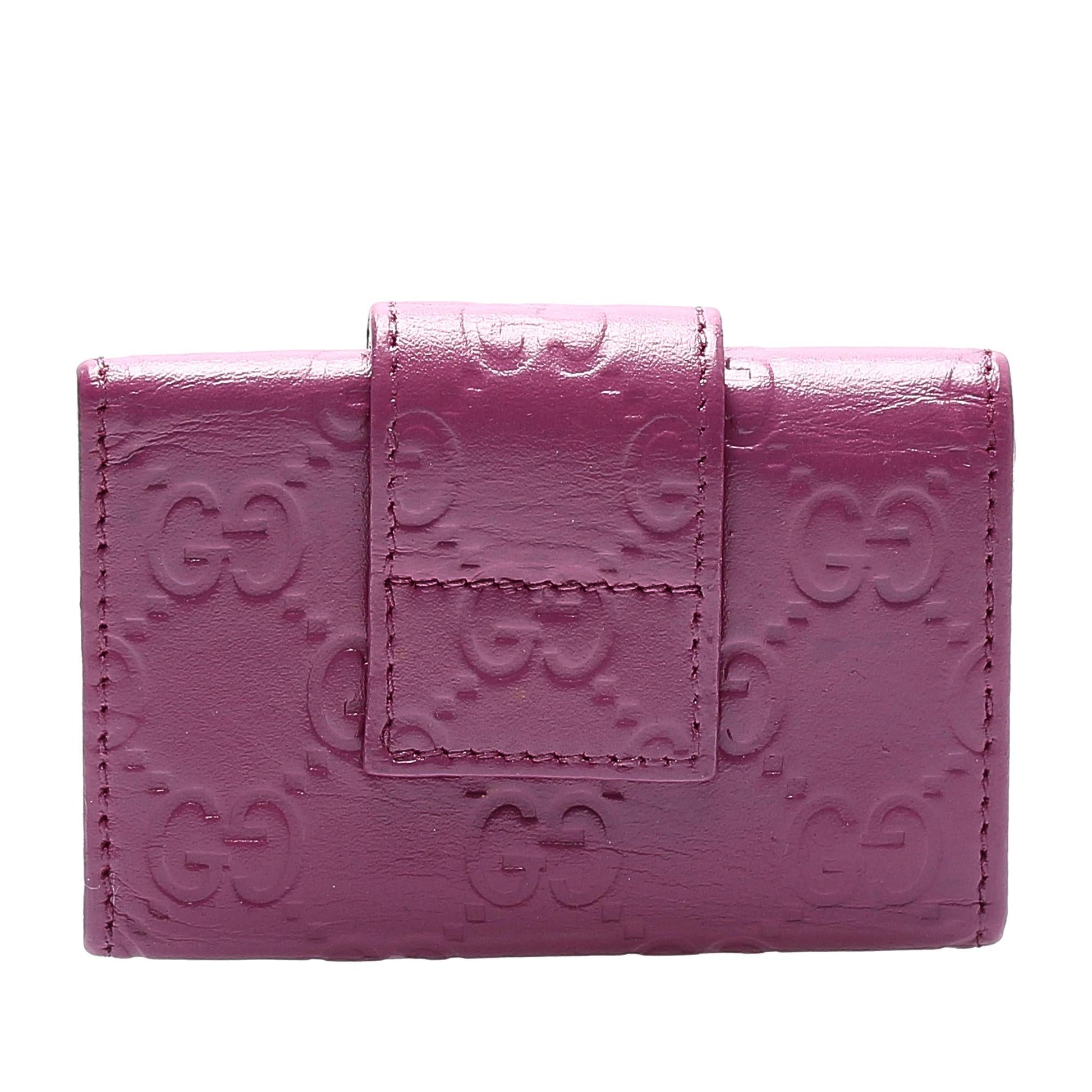 Gucci Guccissima Heart Key Holder SHG Calf Accessory